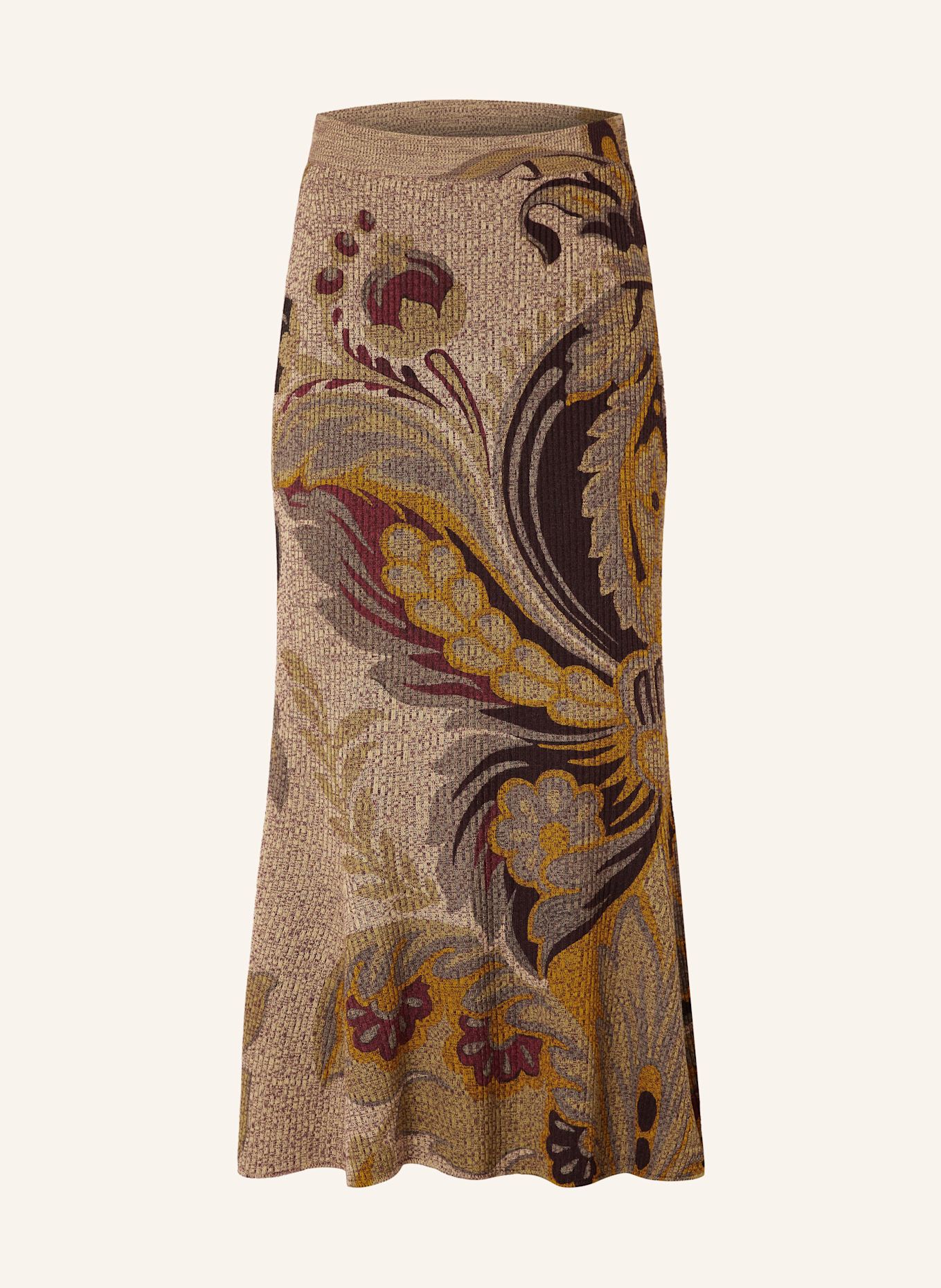 ETRO Spódnica z dzianiny: JASNOPOMARAŃCZOWY / CIEMNOCZERWONY / OLIWKOWY