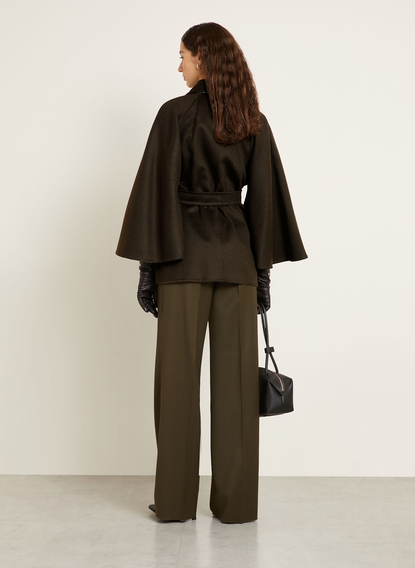 Max Mara Kamelhaar-Jacke VERNA mit 3/4-Arm: KHAKI