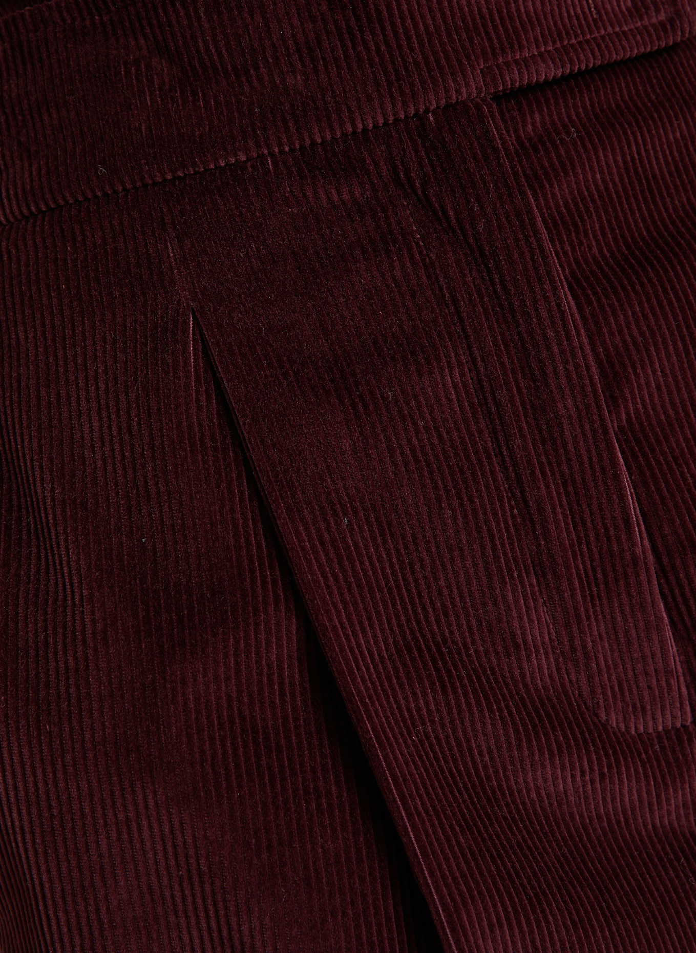 Max Mara Marlenehose BOSSO aus Cord: DUNKELROT