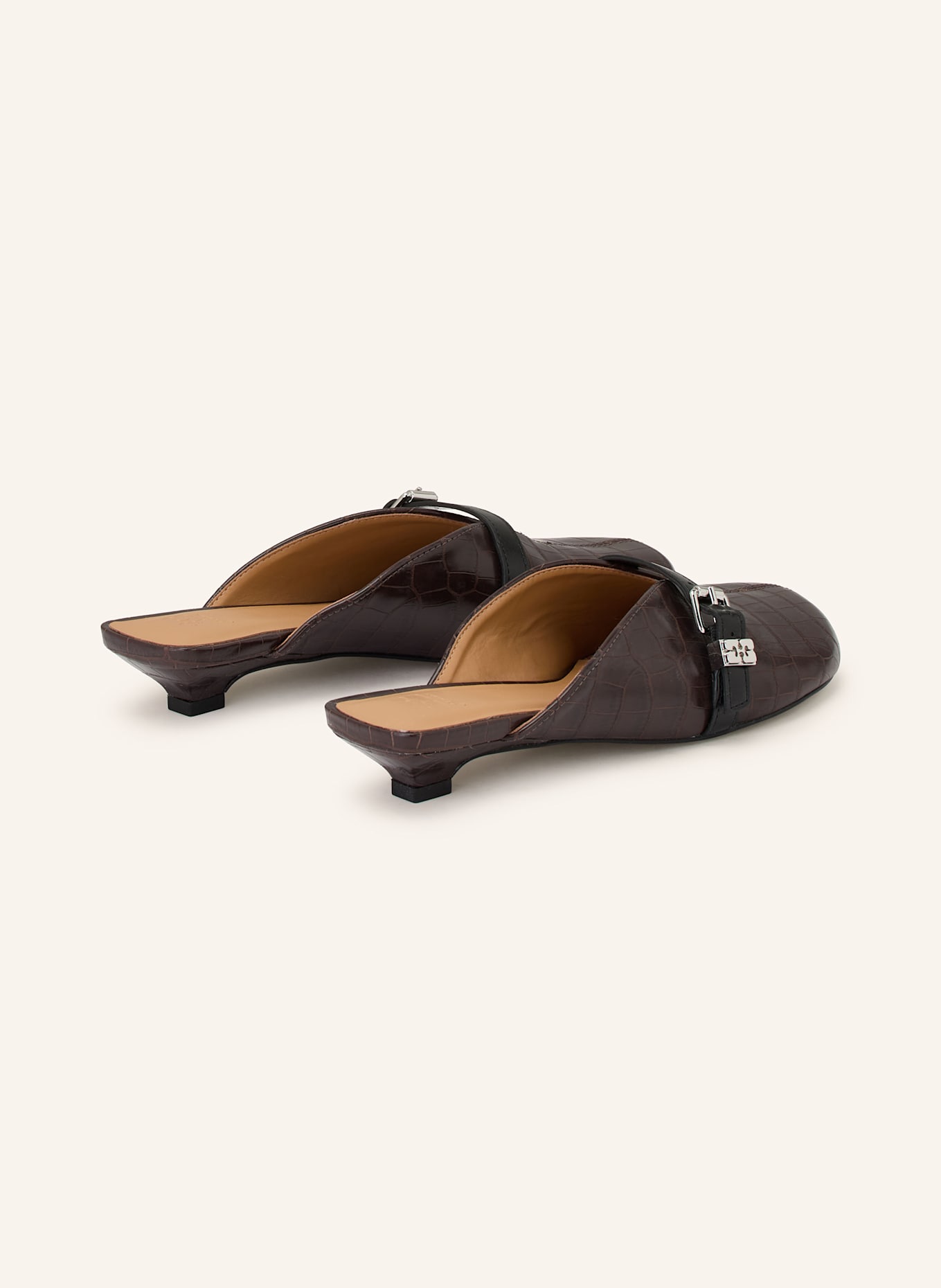 GANNI Mules: DUNKELBRAUN