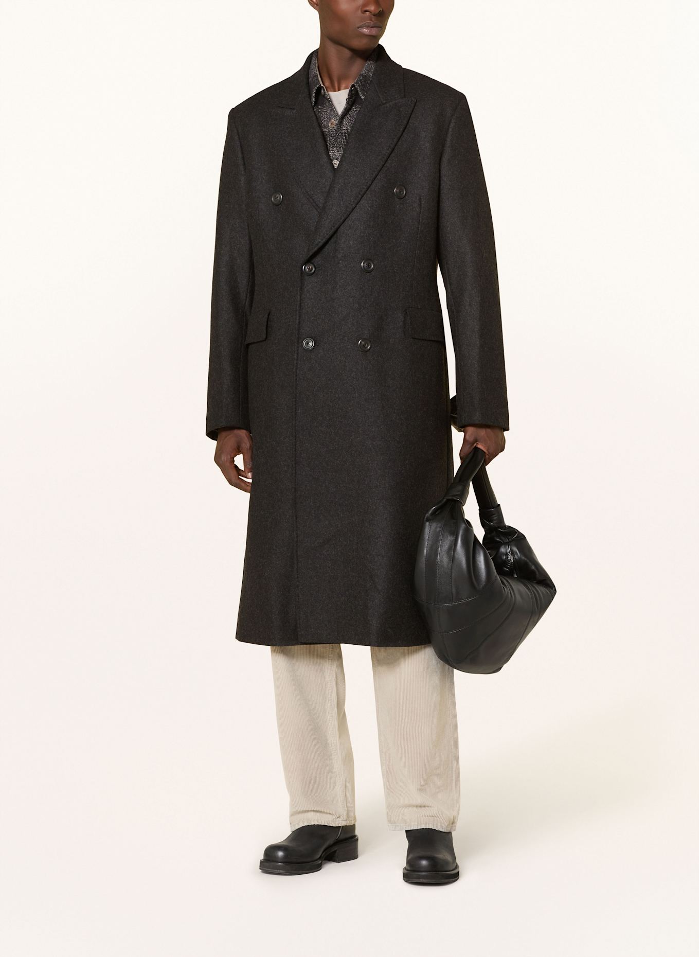 OUR LEGACY Wollmantel: DUNKELGRAU