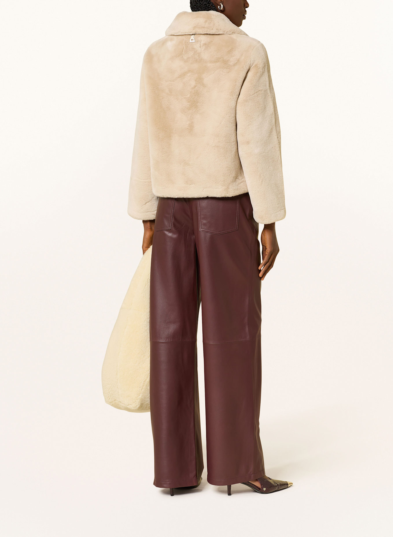 APPARIS Kunstpelz-Jacke ELIS: ECRU