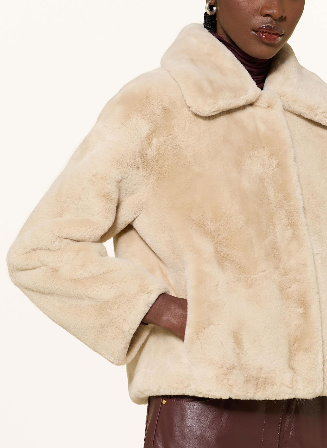 APPARIS Kunstpelz-Jacke ELIS: ECRU