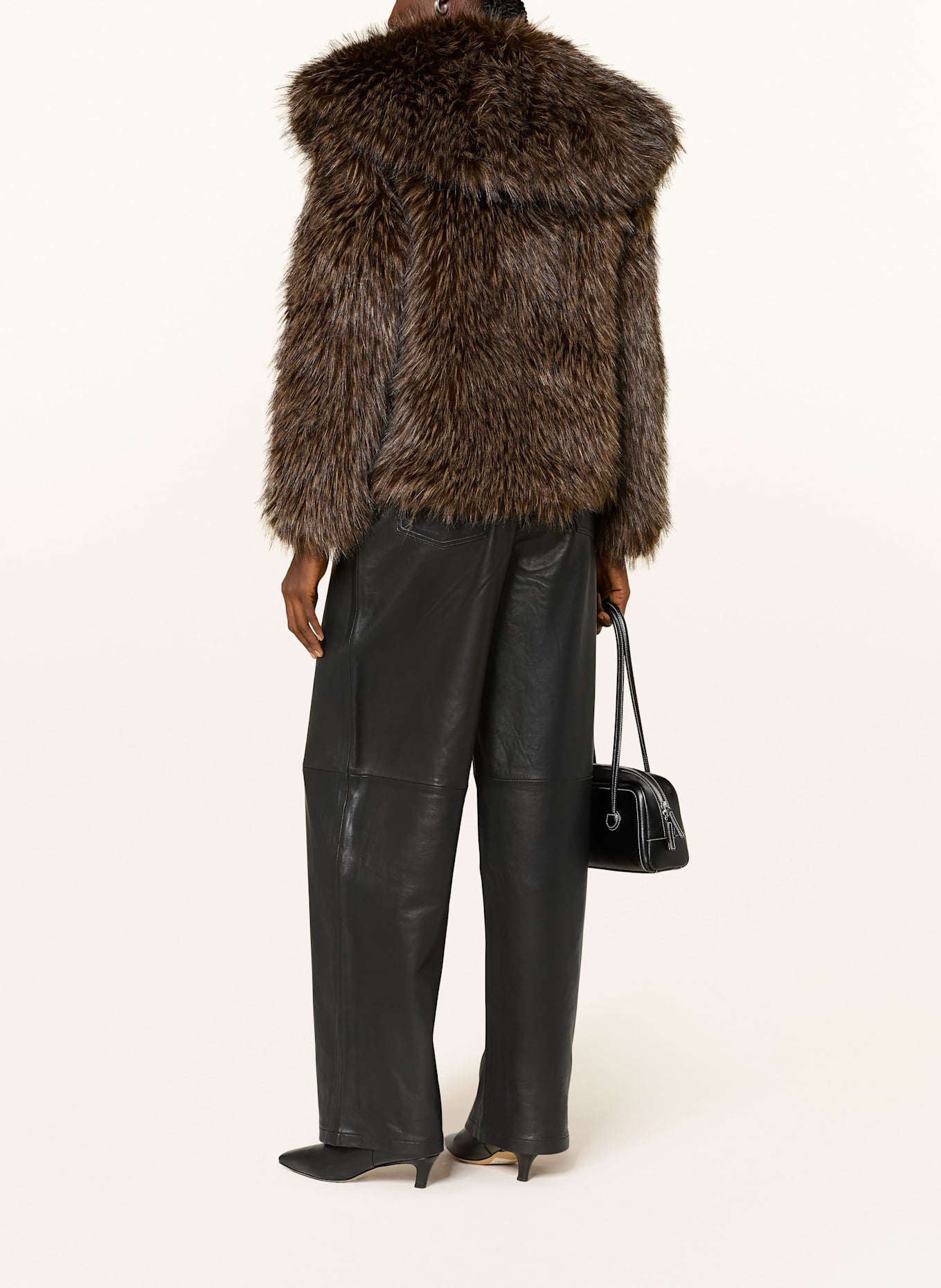 APPARIS Kunstfell-Jacke YARA: DUNKELBRAUN