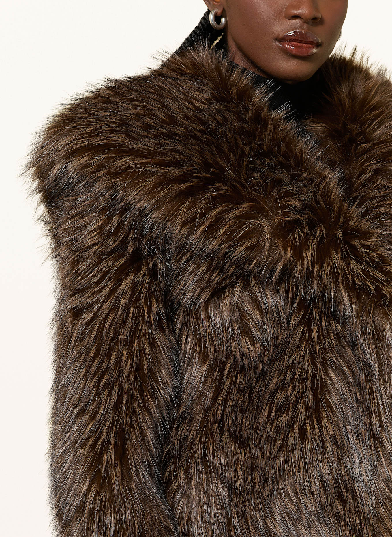 APPARIS Kunstfell-Jacke YARA: DUNKELBRAUN