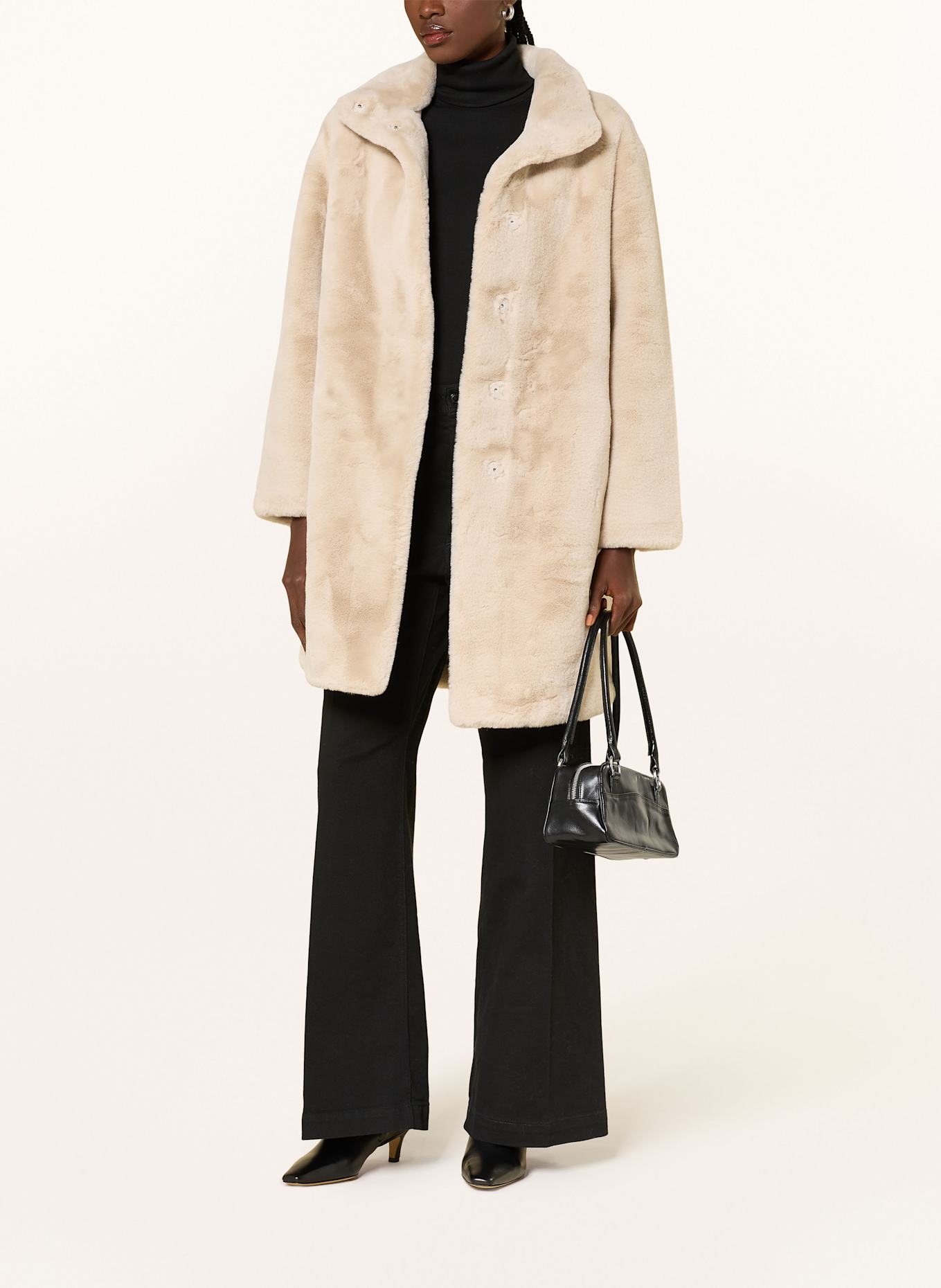 APPARIS Kunstpelz-Mantel BLAIR: ECRU