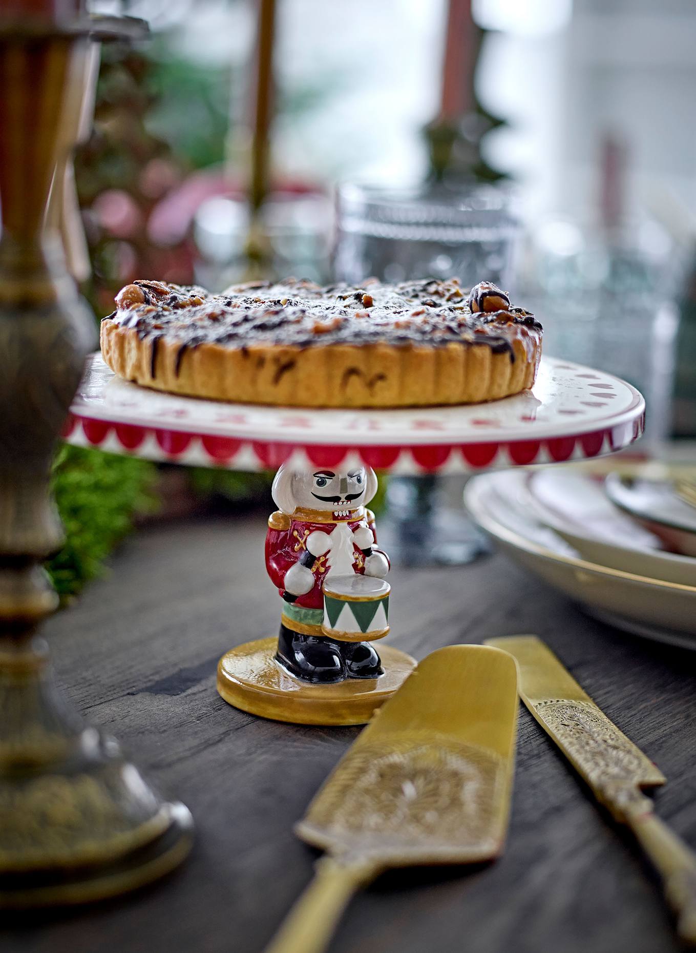 Bloomingville Kuchenplatte JOLLY: WEISS / ROT