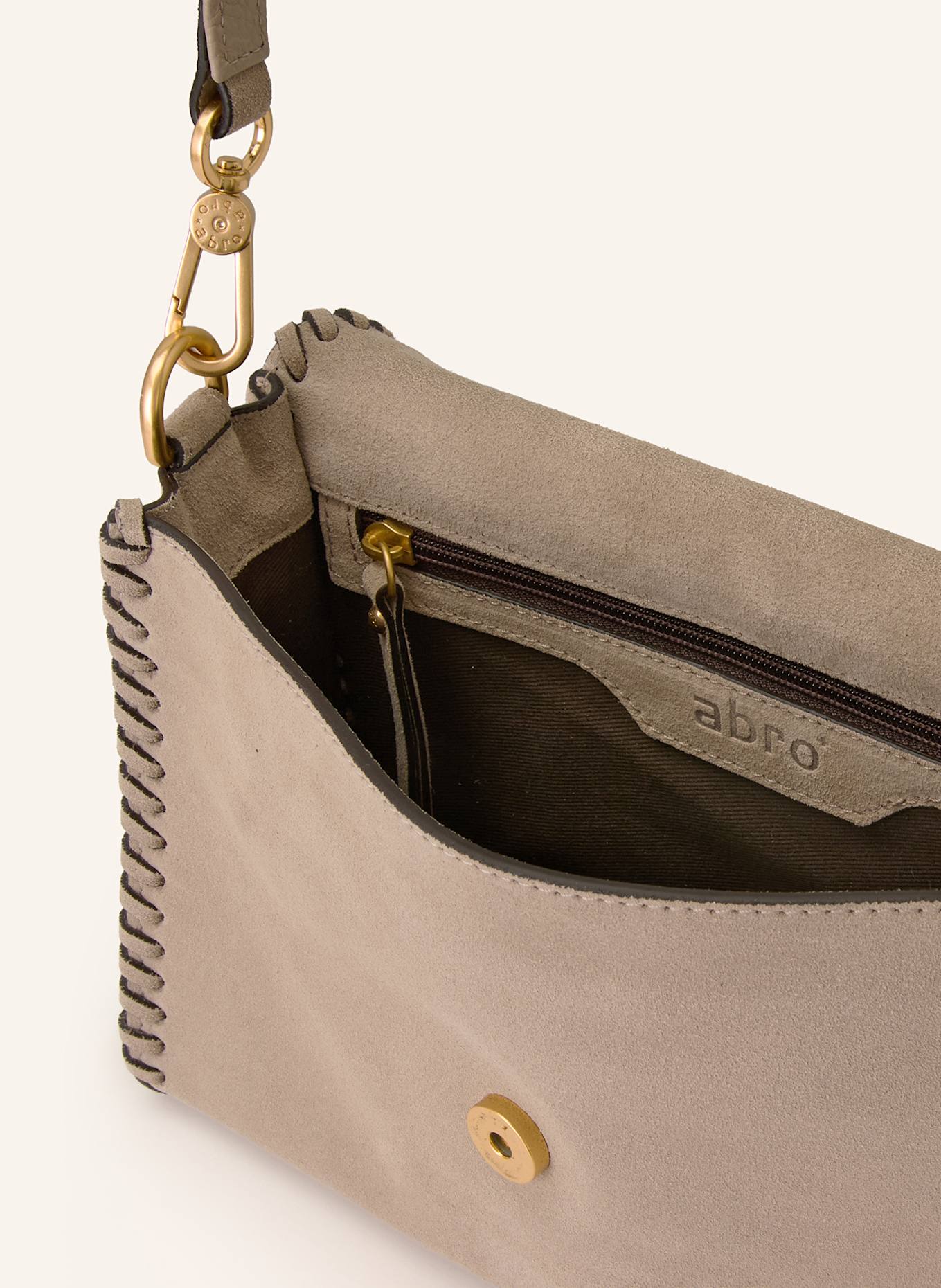 abro Schultertasche TEMI STITCH: BEIGE