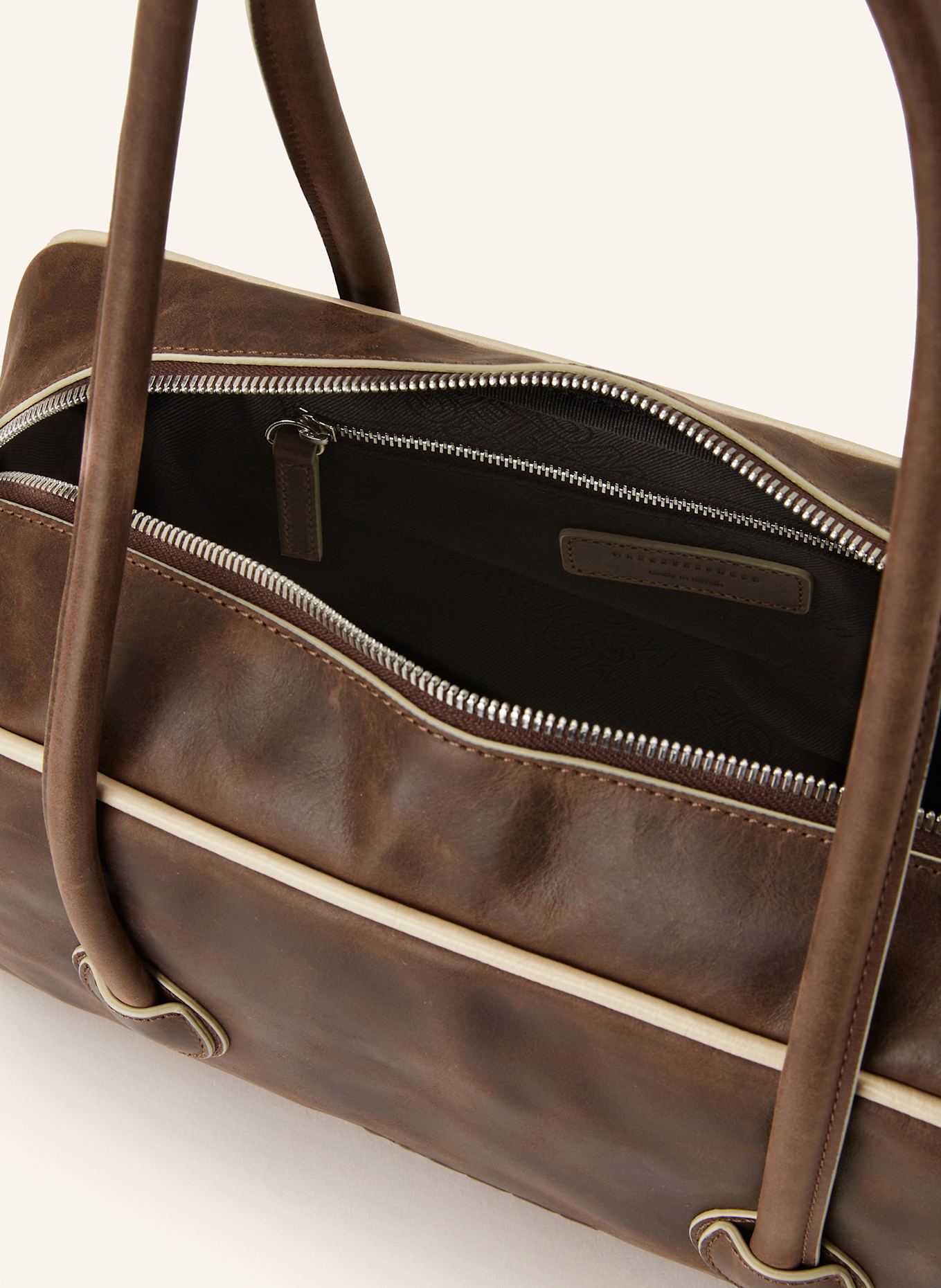 MARGE SHERWOOD SOFT BOSTON shoulder bag: BROWN