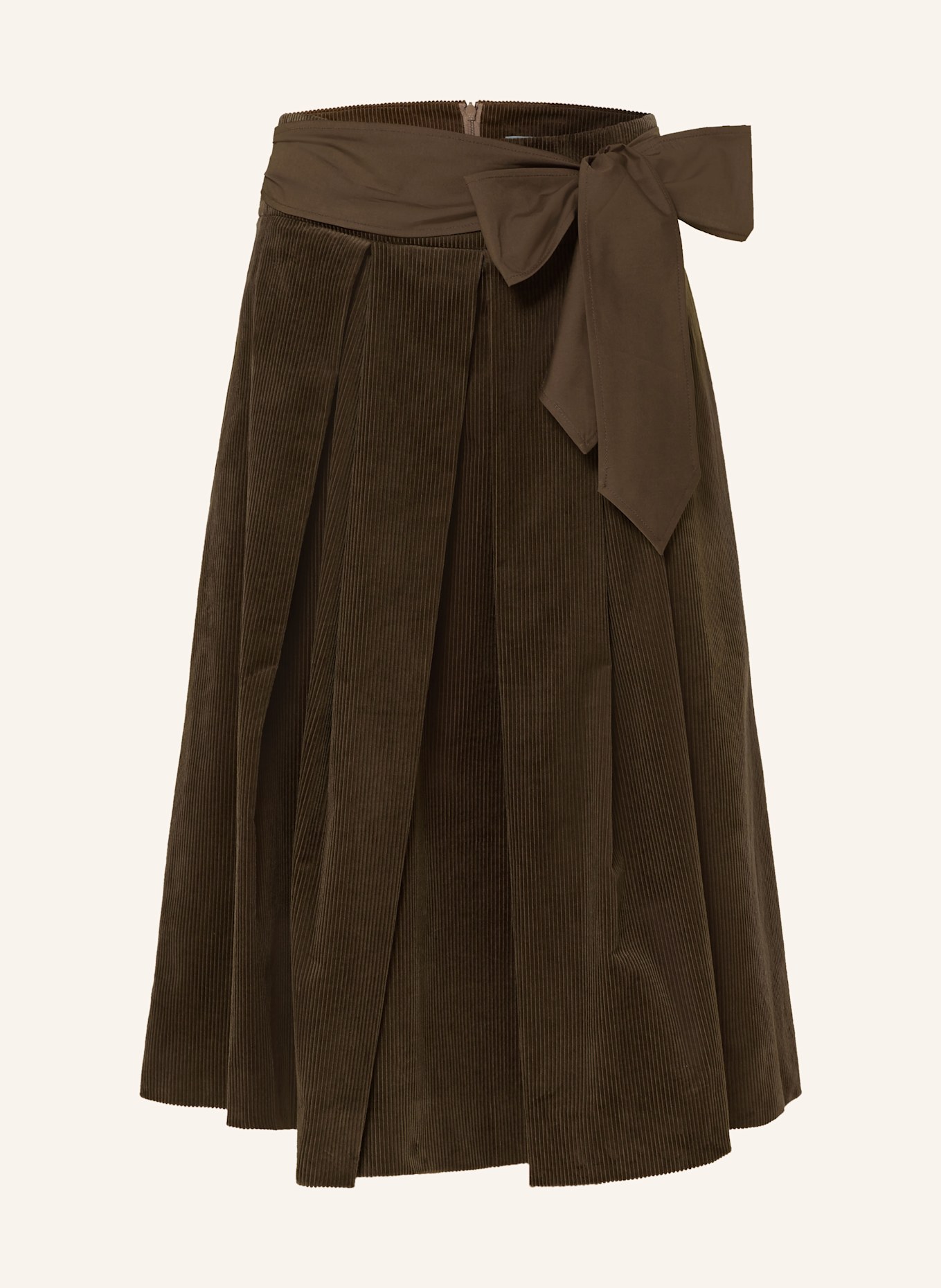 ROCKMACHERIN Trachtenrock KOCHELSEE aus Cord: BRAUN