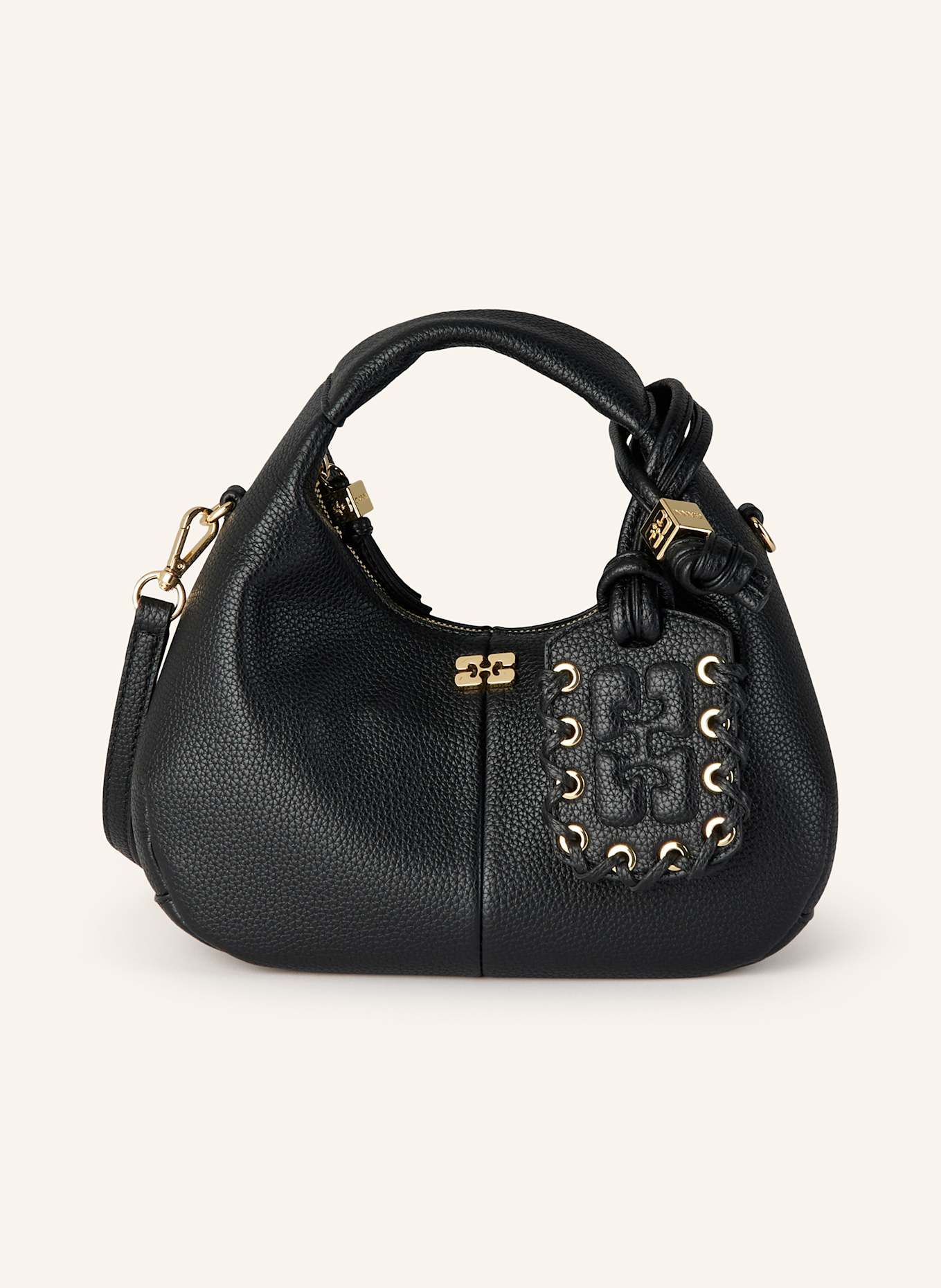 GANNI Handtasche: SCHWARZ