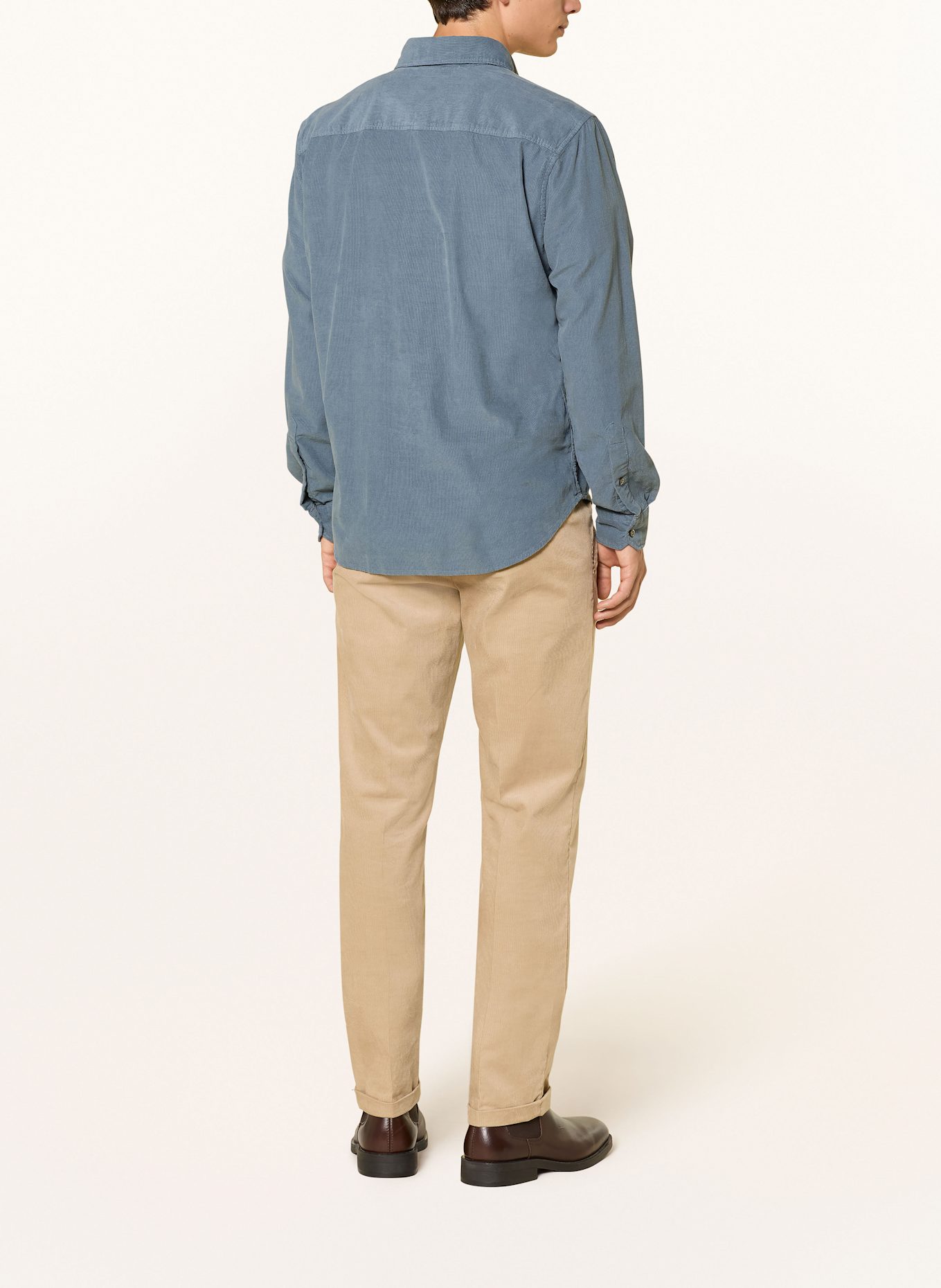 STRELLSON Cordhemd COREY Regular Fit: BLAU