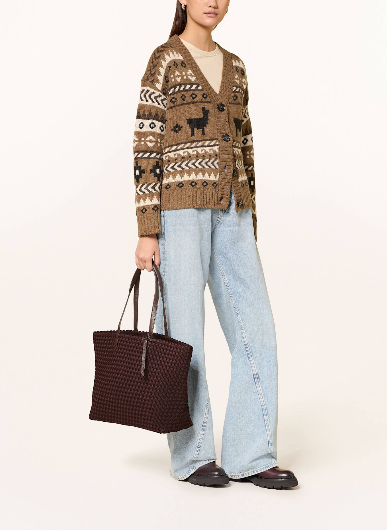 Naghedi Shopper JETSETTER SMALL: DUNKELBRAUN