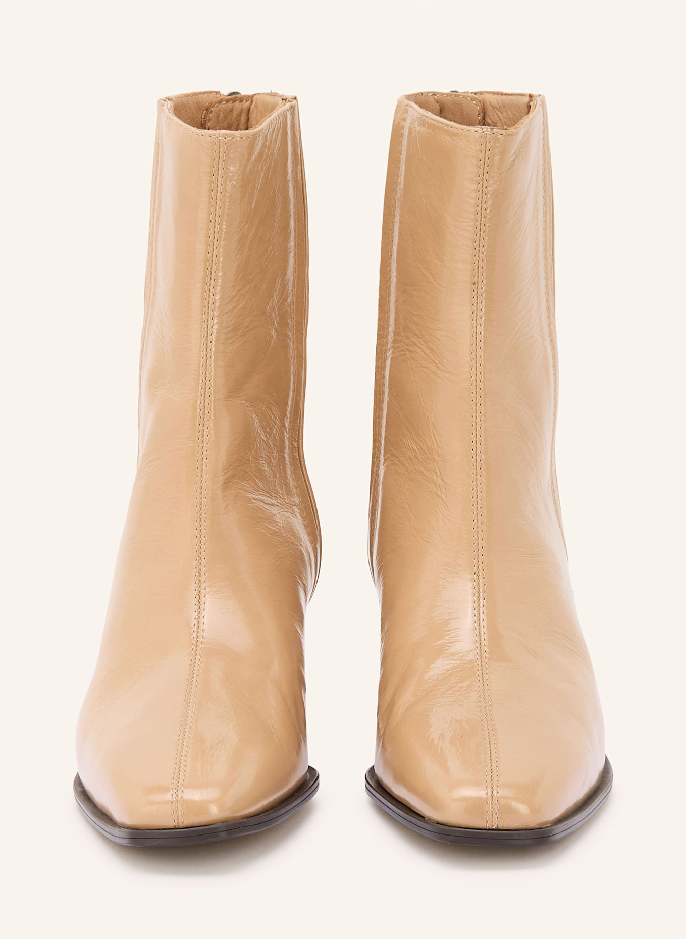 UNISA Lackstiefeletten LUCAS: BEIGE