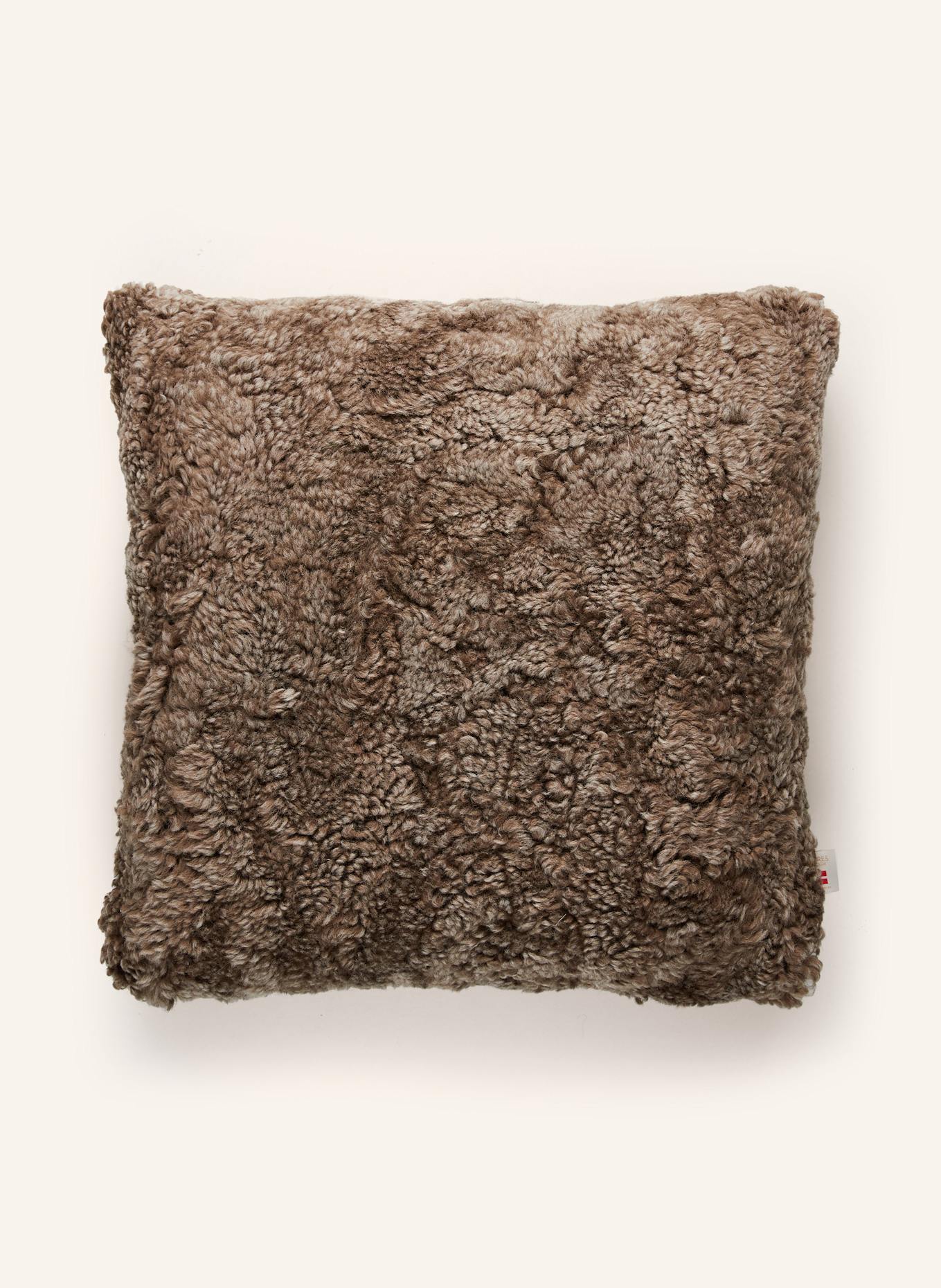 Natures Collection Poduszka dekoracyjna CHECKED COLLECTION z wypełnieniem puchowym: SZARY / KREMOWY / BRĄZOWY