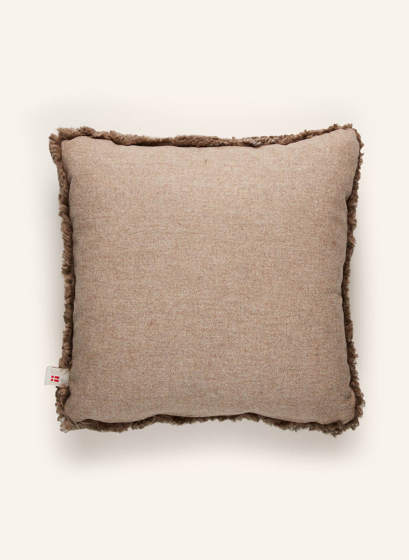 Natures Collection Poduszka dekoracyjna CHECKED COLLECTION z wypełnieniem puchowym: SZARY / KREMOWY / BRĄZOWY