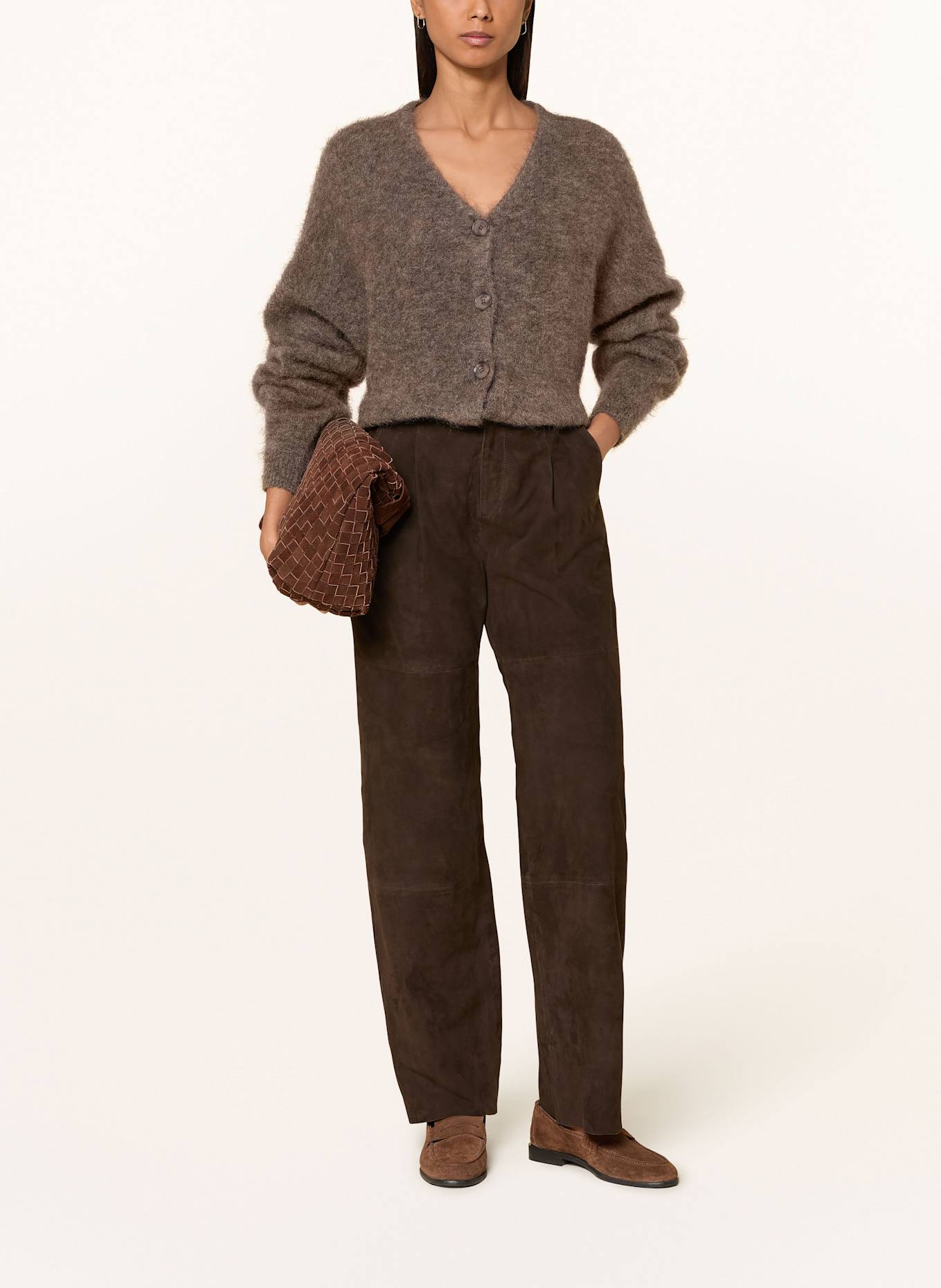 JOOP! Lederhose LORENA: DUNKELBRAUN