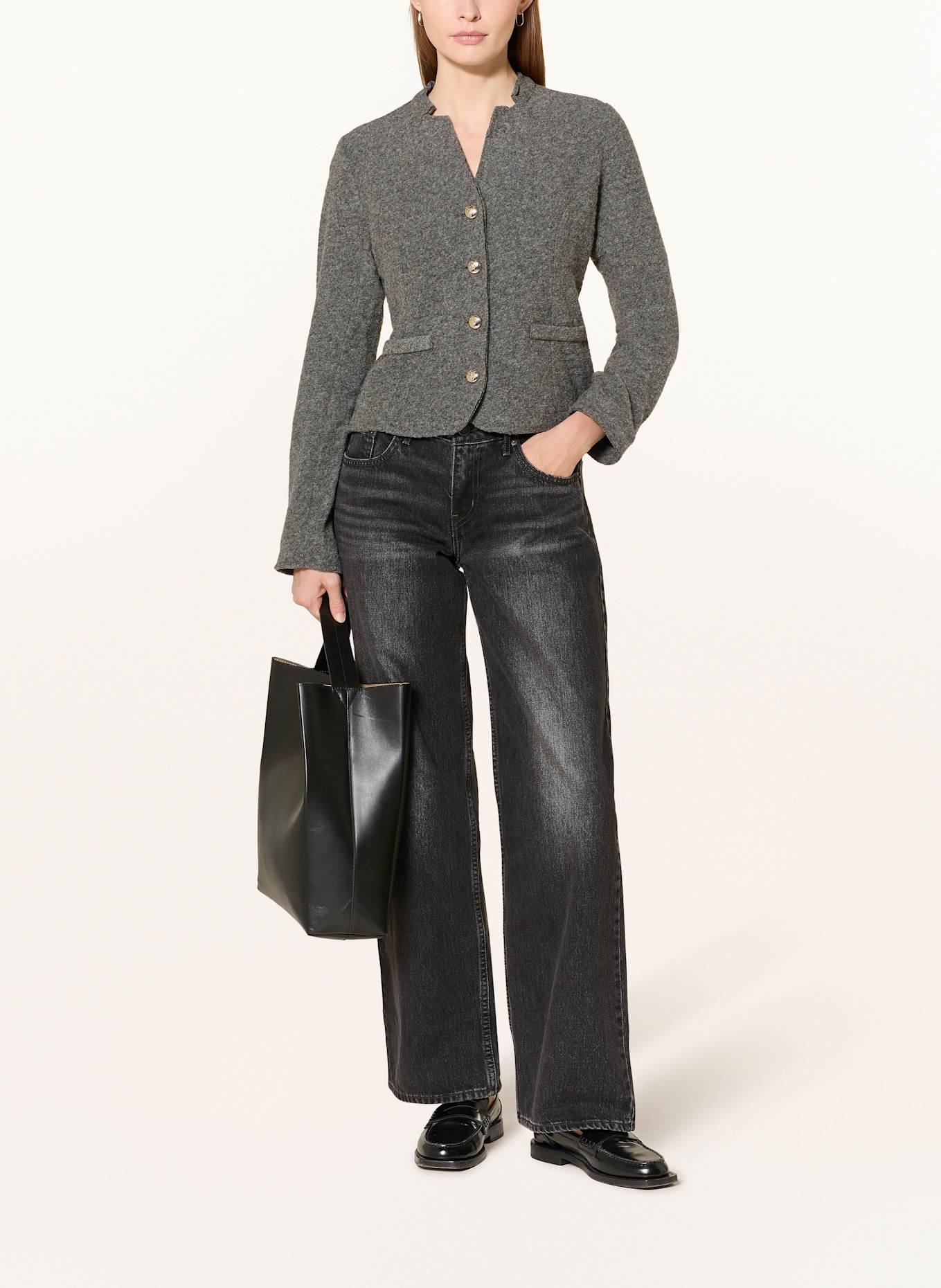 JOOP! Strickjacke TRUDI: GRAU