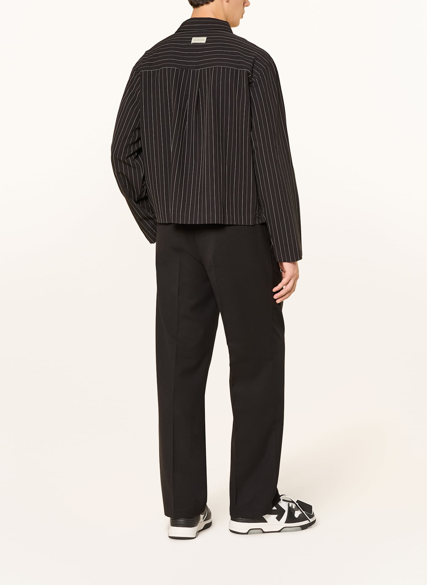 don't waste culture Chino OLENNA Straight Tailored Fit: SCHWARZ