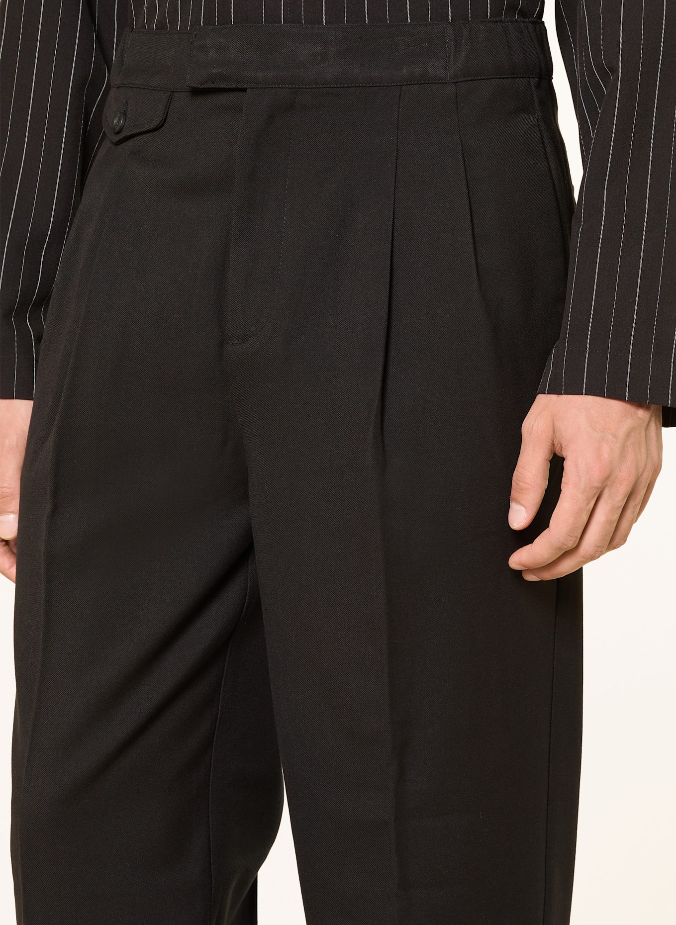 don't waste culture Chino OLENNA Straight Tailored Fit: SCHWARZ