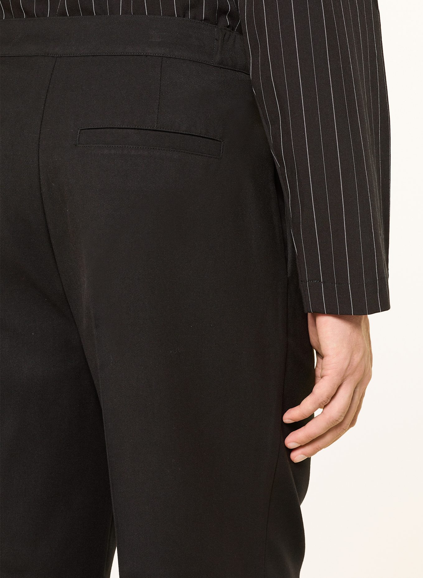 don't waste culture Chino OLENNA Straight Tailored Fit: SCHWARZ