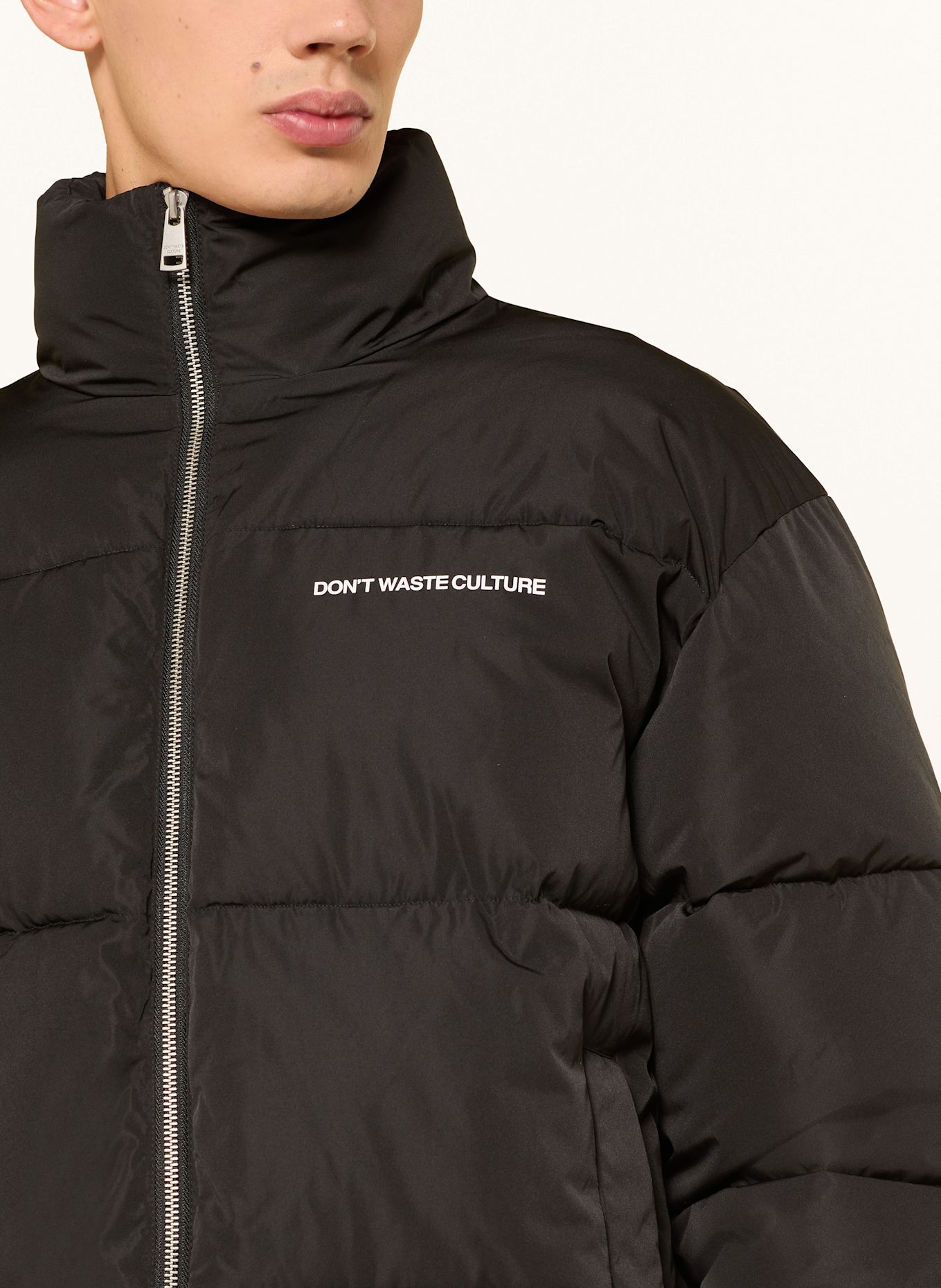 don't waste culture Steppjacke YAEL: SCHWARZ