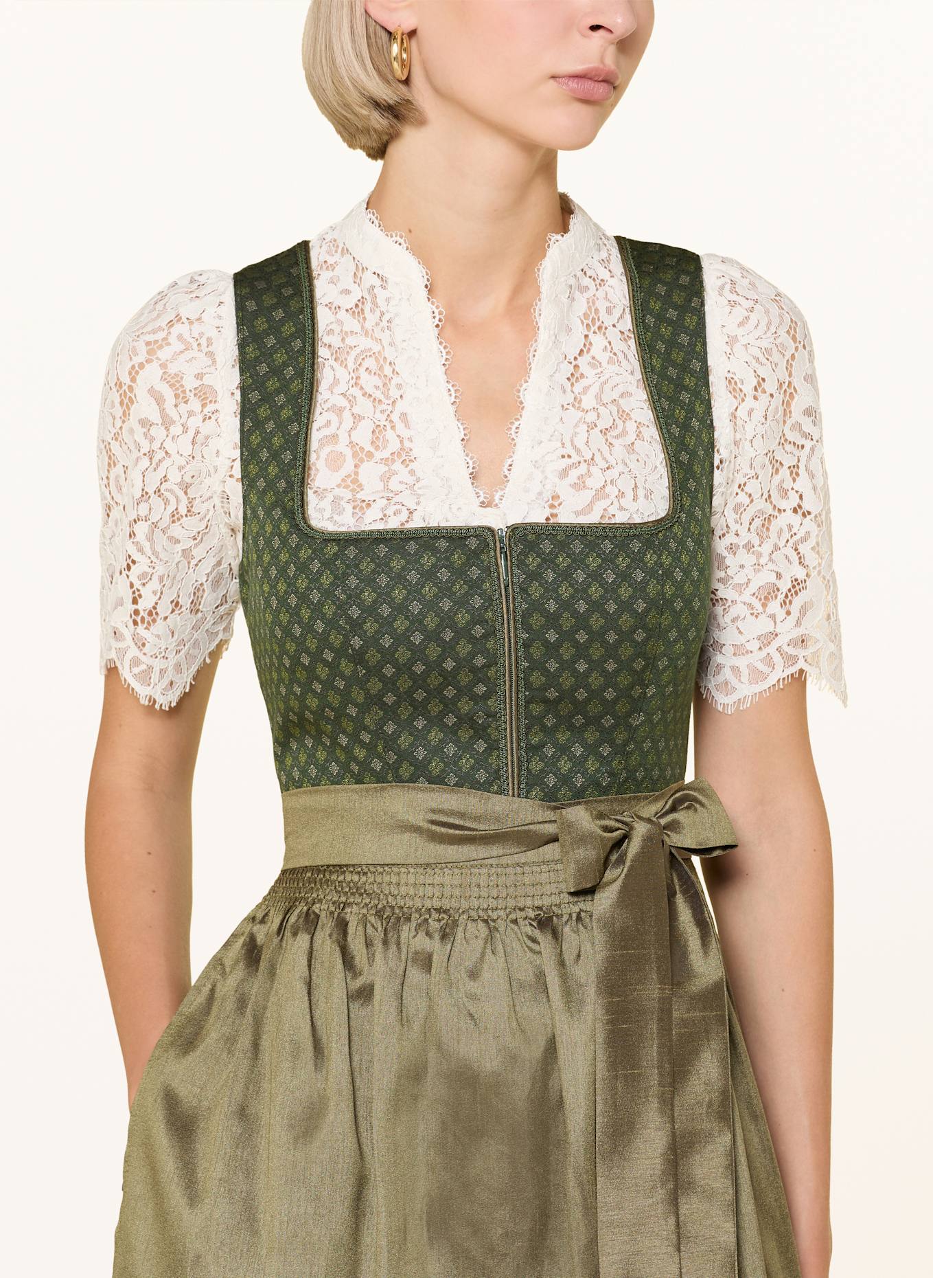 Spieth & Wensky Dirndl GEISA: DUNKELGRÜN / GRÜN / HELLGRÜN