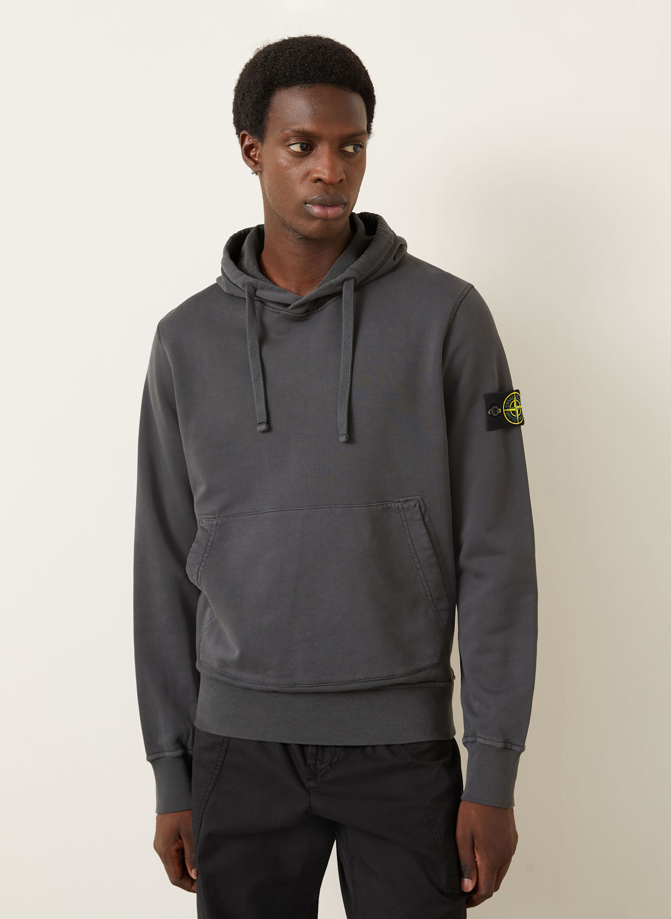 STONE ISLAND Hoodie: DUNKELGRAU
