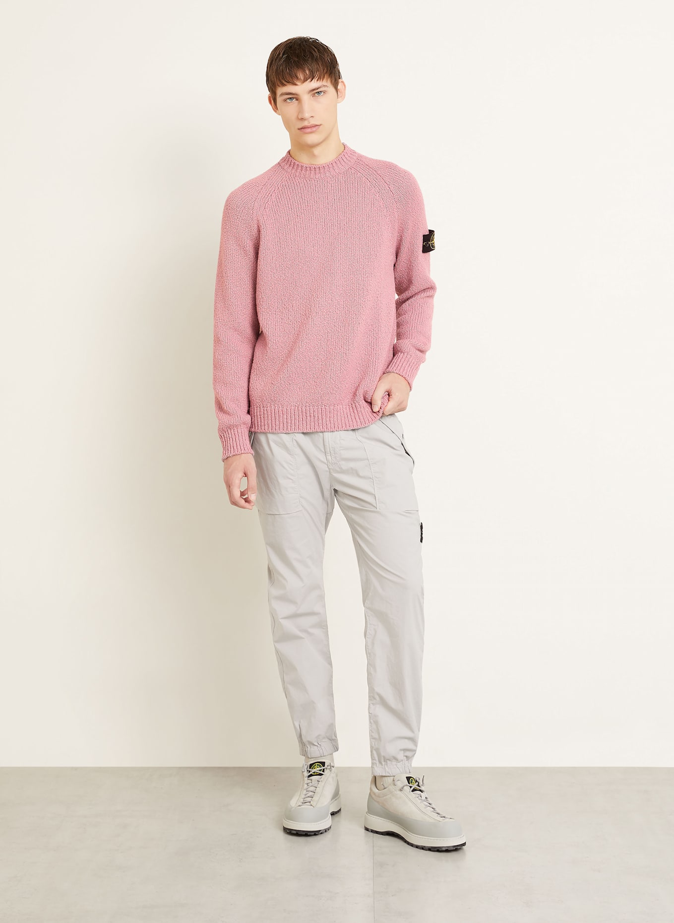 STONE ISLAND Pullover: PINK