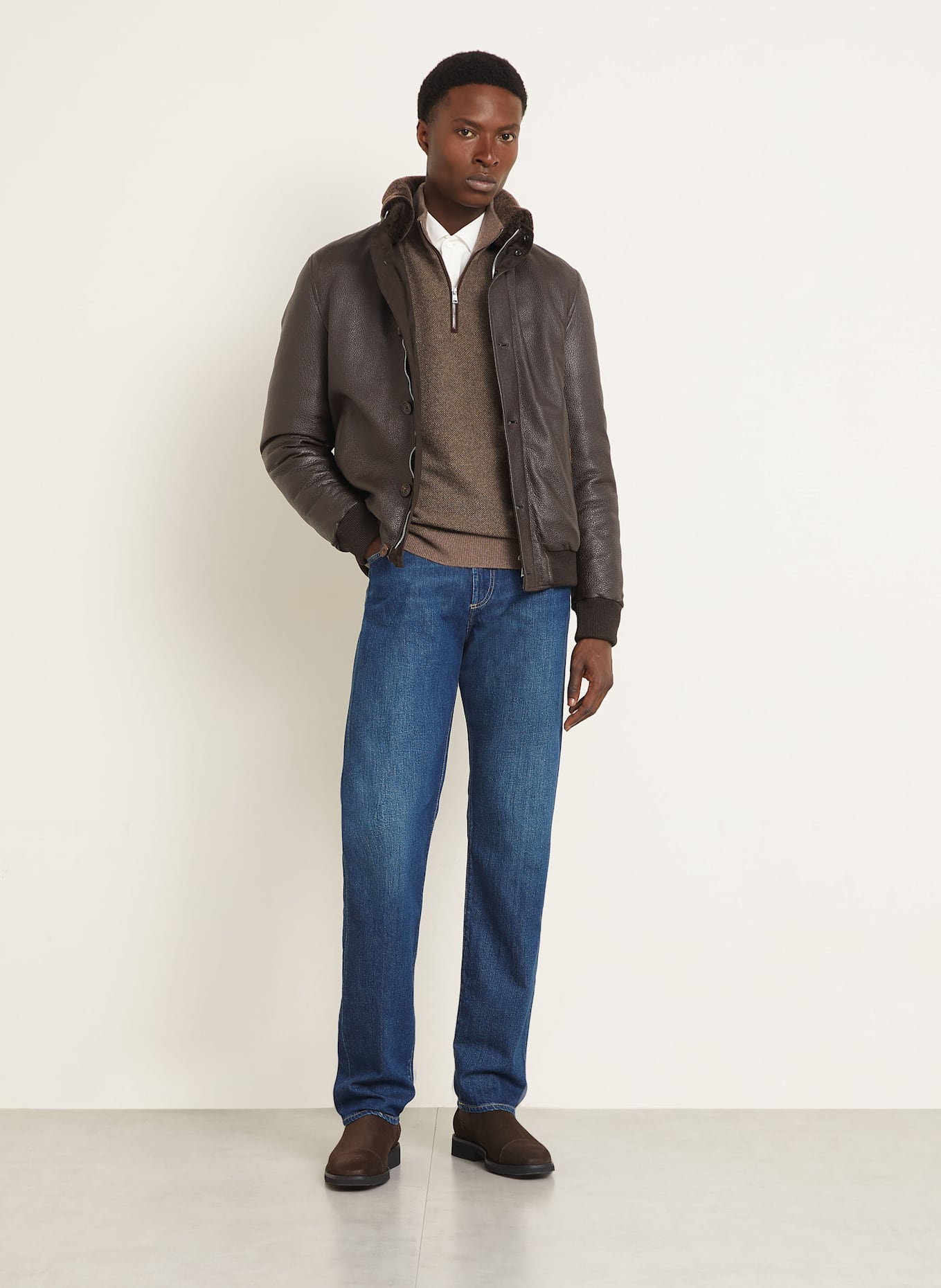 RALPH LAUREN PURPLE LABEL Straight Leg Jeans: 002 MARLOWE INDIGO