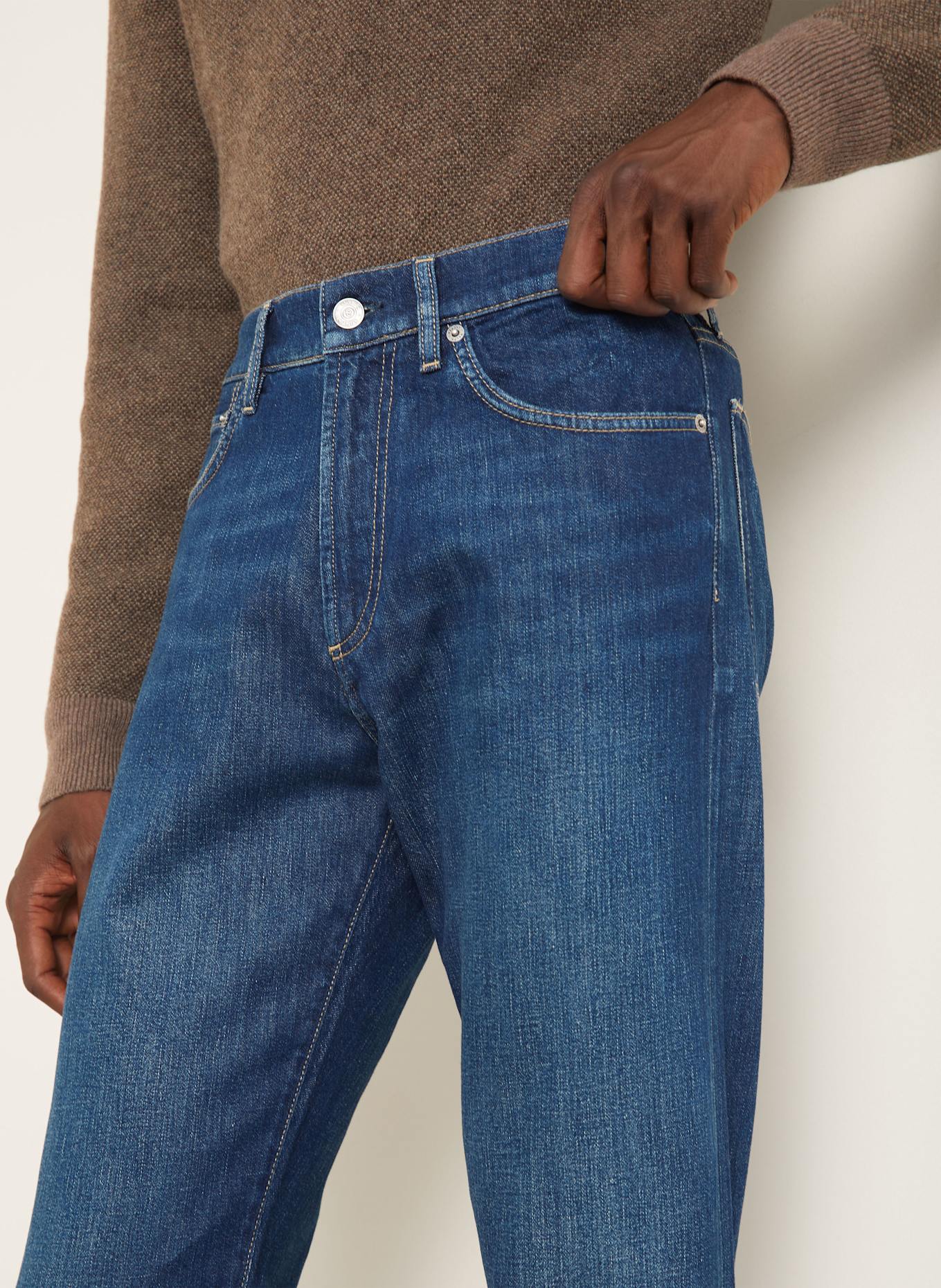 RALPH LAUREN PURPLE LABEL Straight Leg Jeans: 002 MARLOWE INDIGO