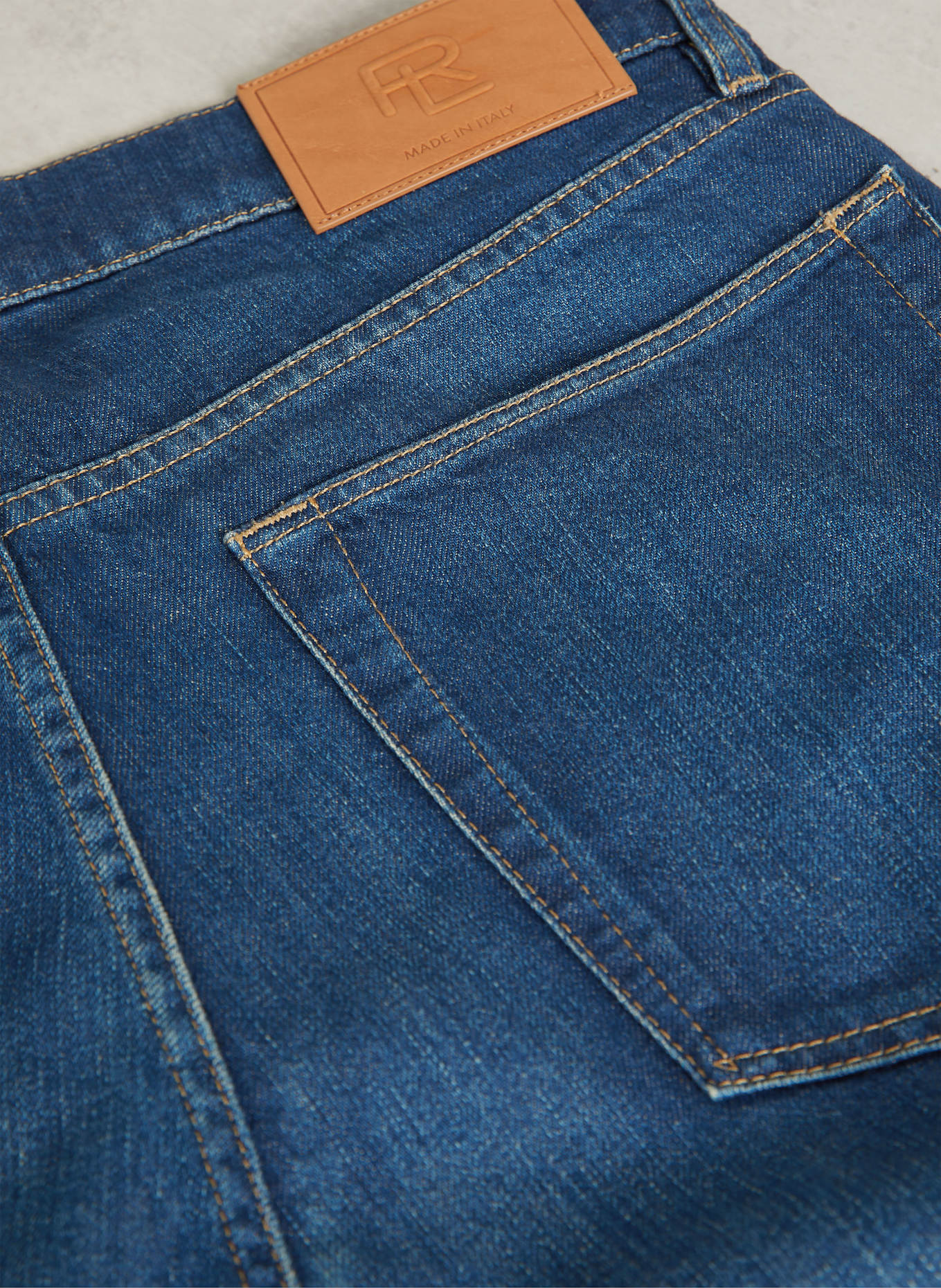 RALPH LAUREN PURPLE LABEL Straight Leg Jeans: 002 MARLOWE INDIGO