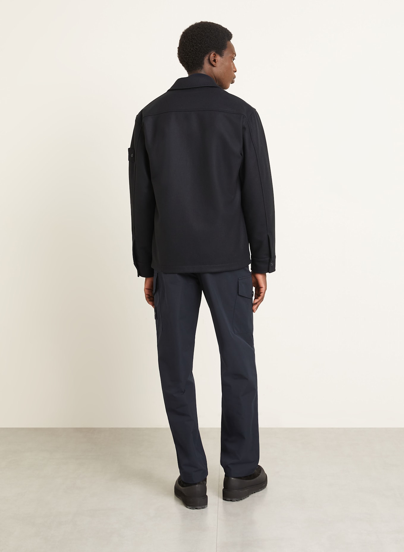 STONE ISLAND Flanell-Overshirt GHOST: DUNKELBLAU