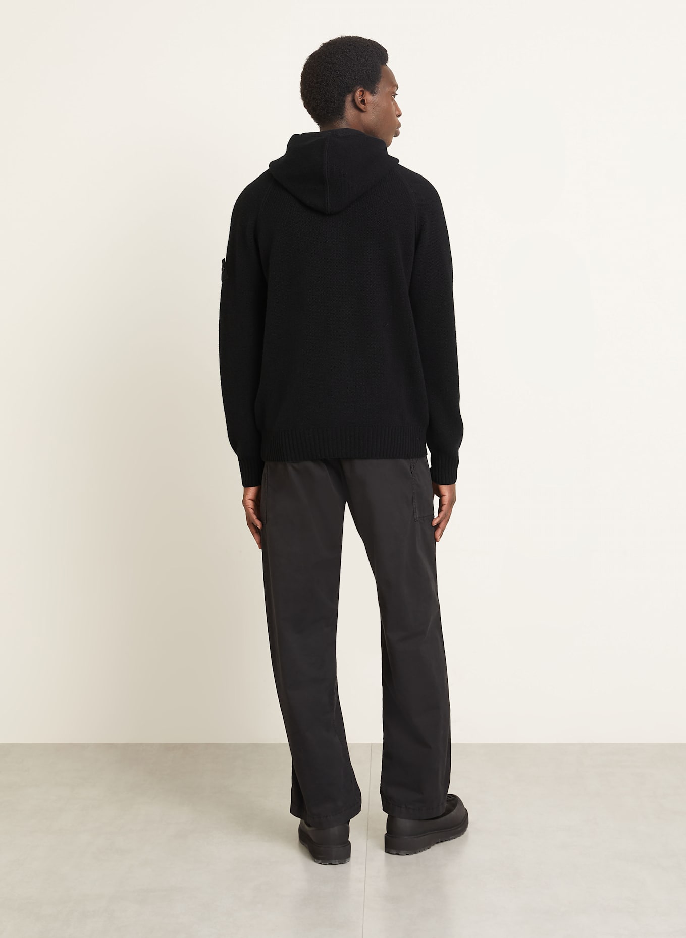 STONE ISLAND Strickjacke GHOST aus Cashmere: SCHWARZ