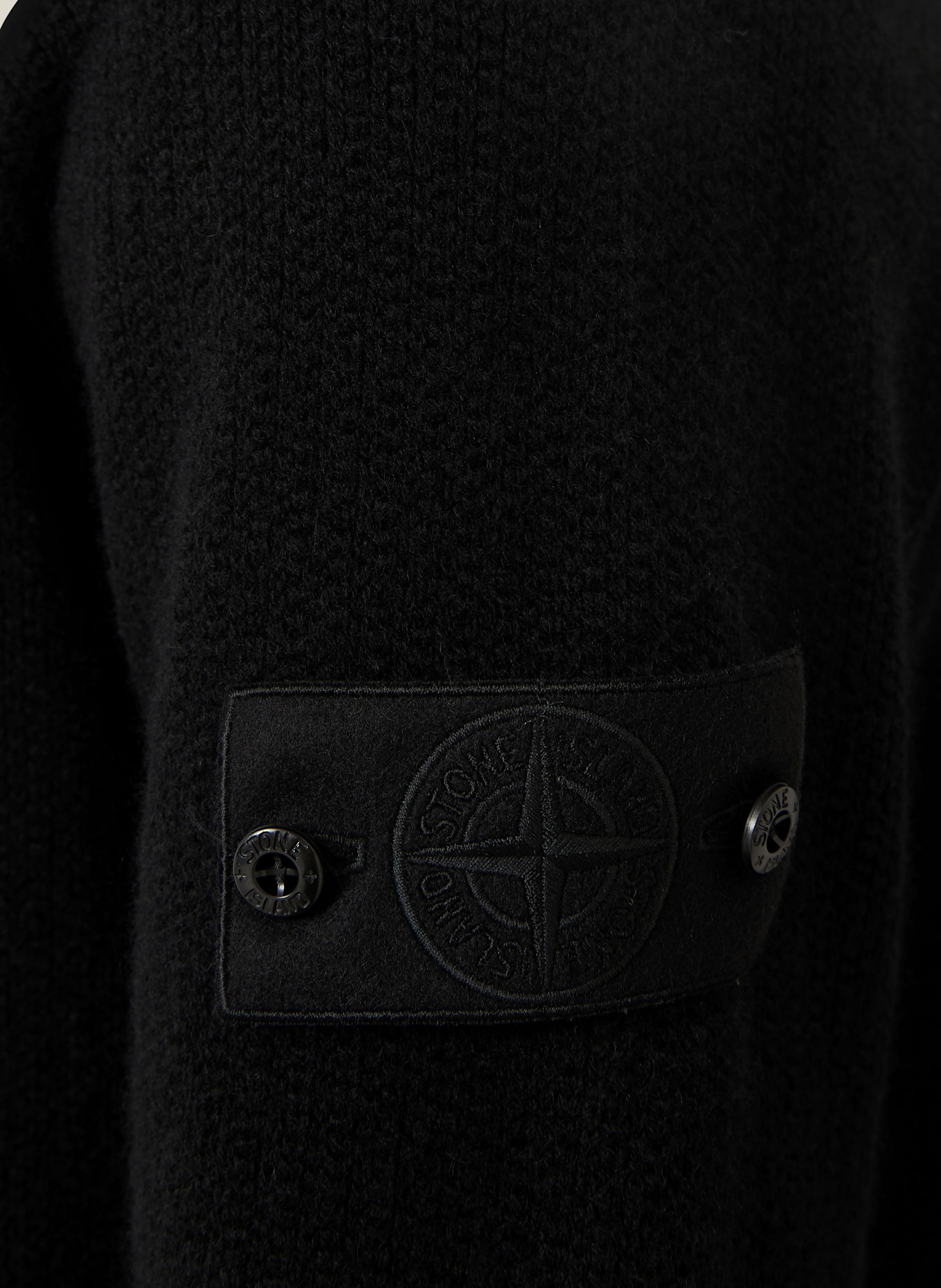STONE ISLAND Strickjacke GHOST aus Cashmere: SCHWARZ