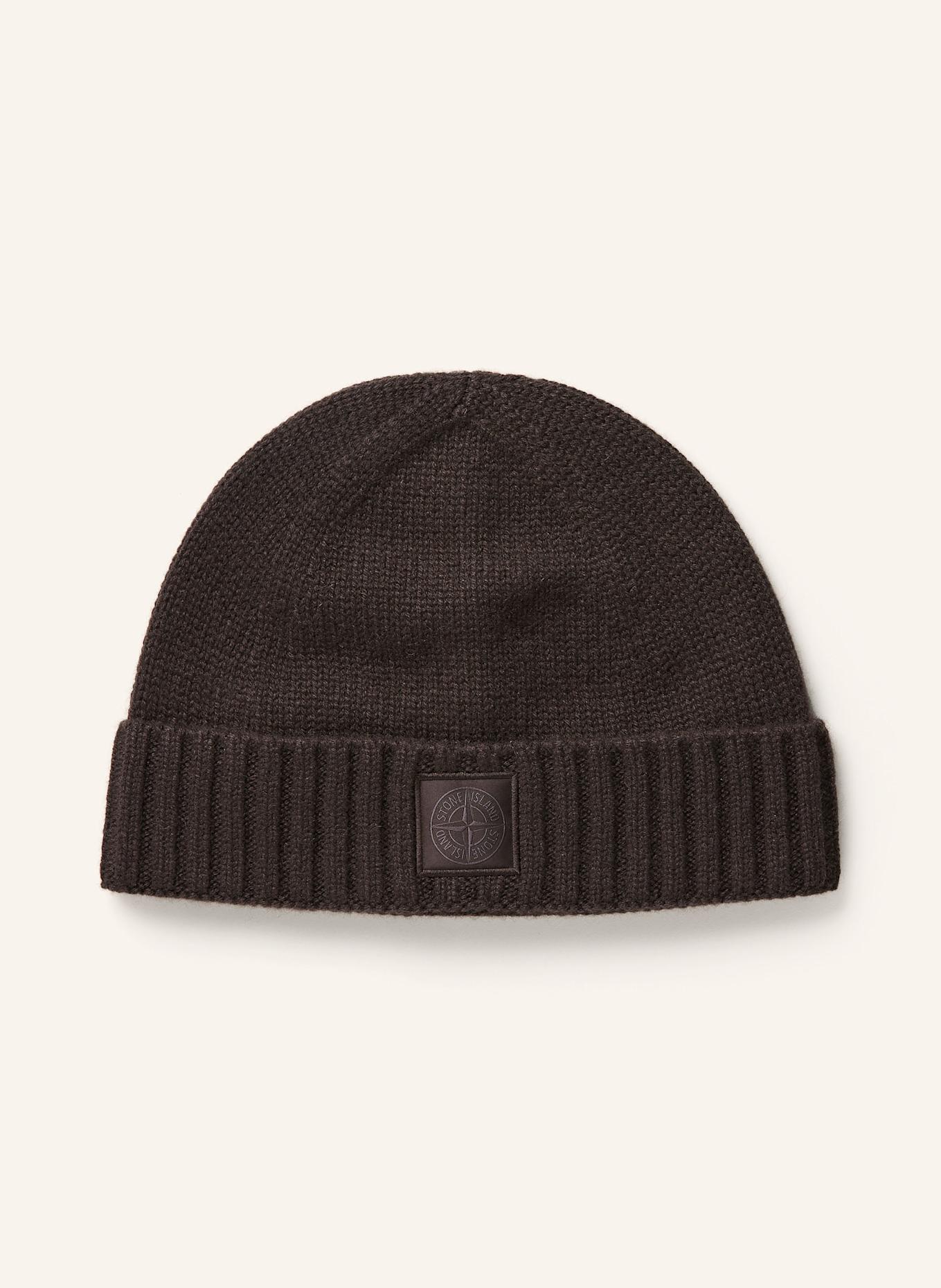 STONE ISLAND Cashmere-Mütze GHOST: DUNKELBRAUN