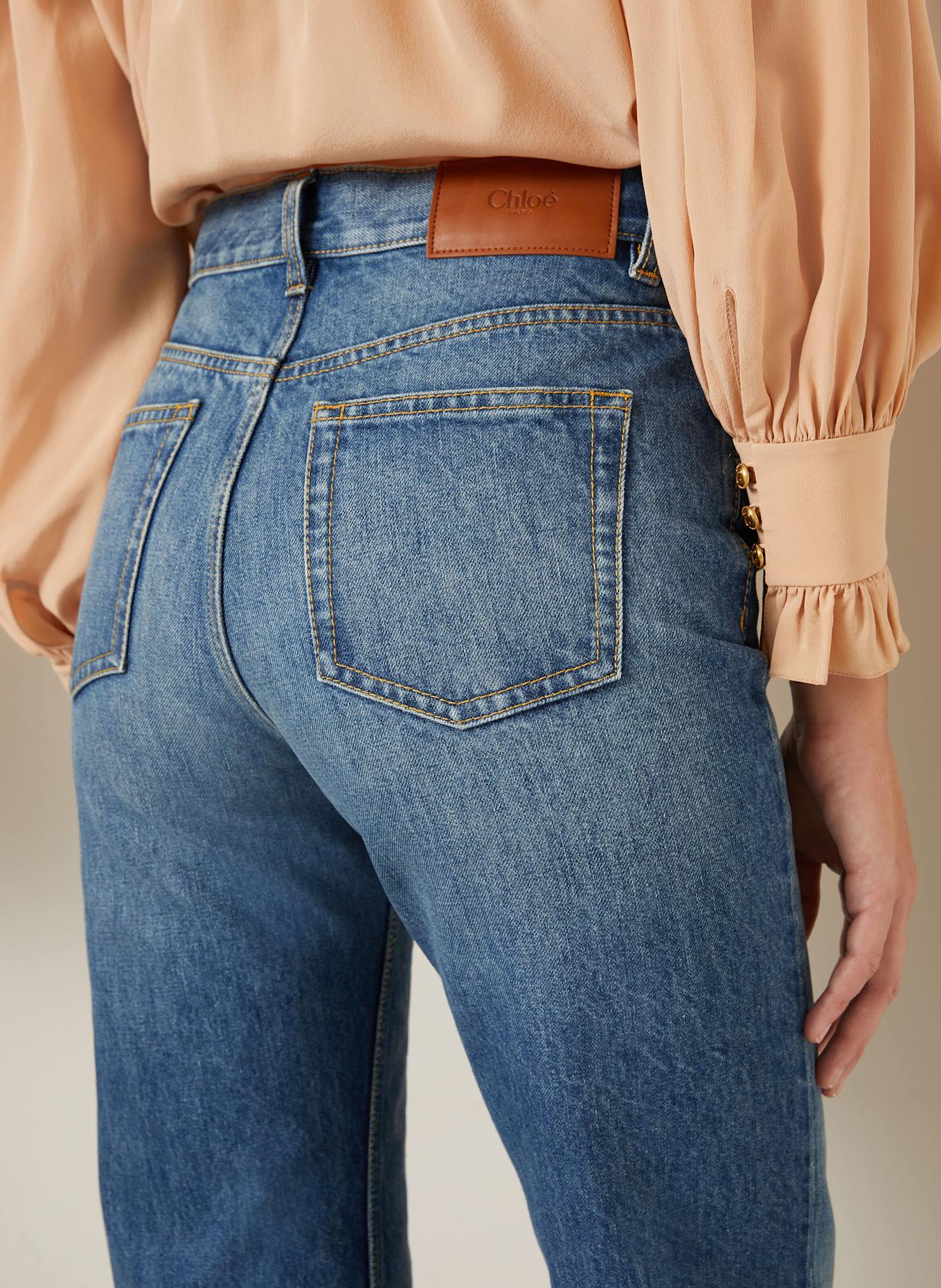 Chloé Straight Jeans: BLAU