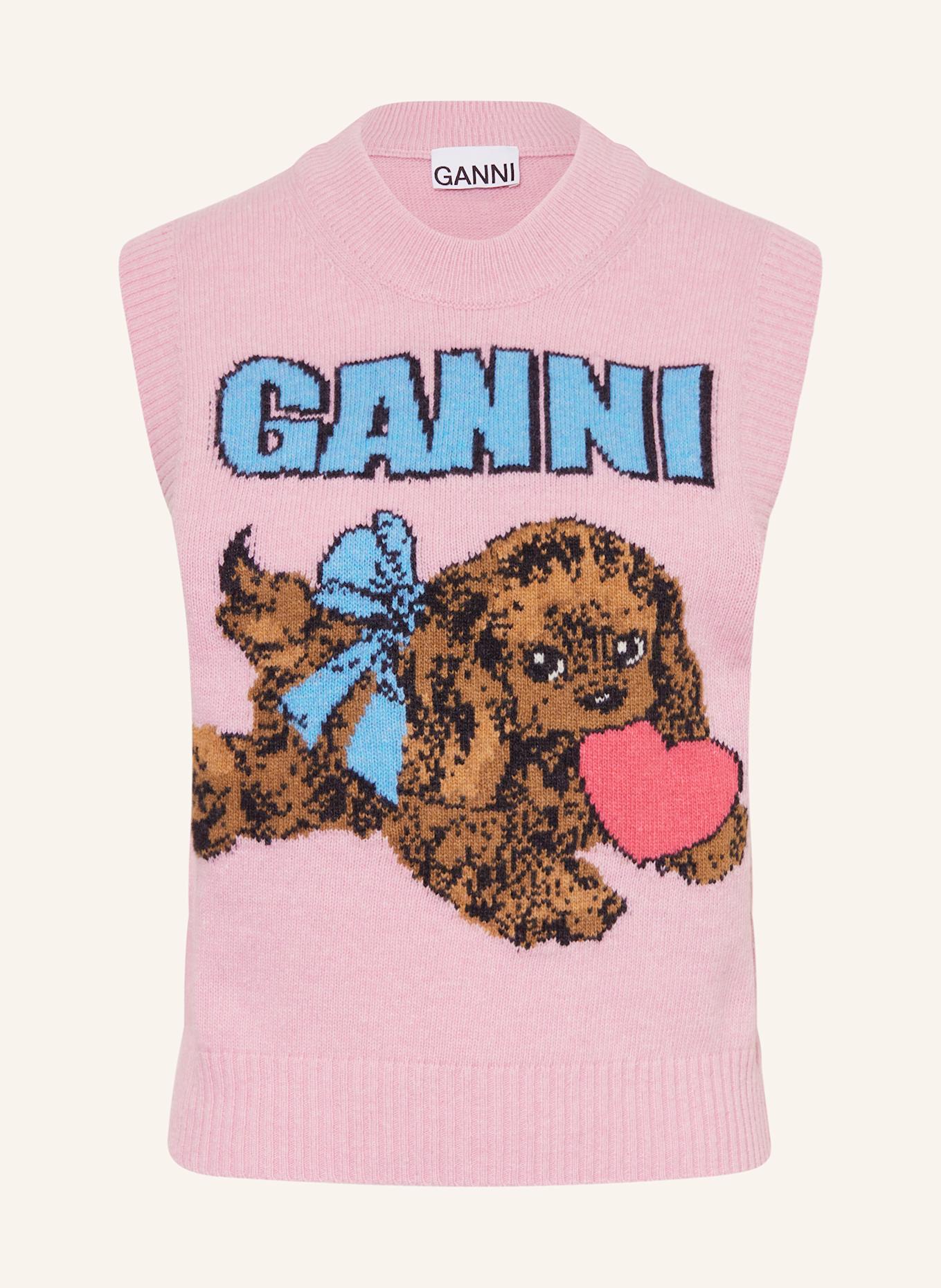 GANNI Pullunder: ROSA