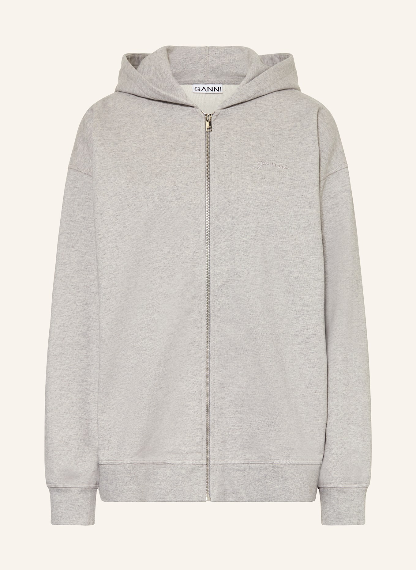 GANNI Sweatjacke: GRAU