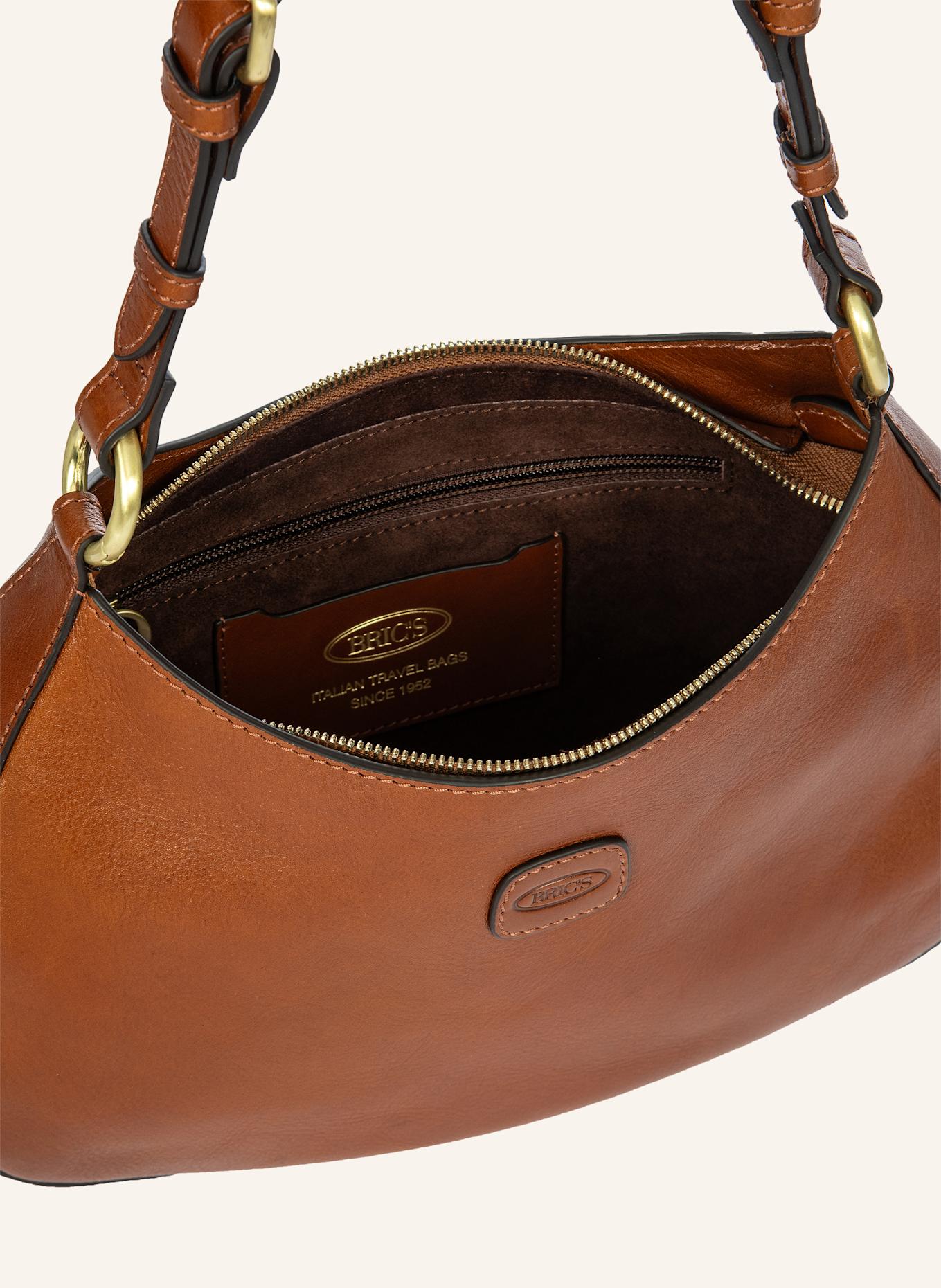 BRIC'S Schultertasche VOLTERRA: BRAUN