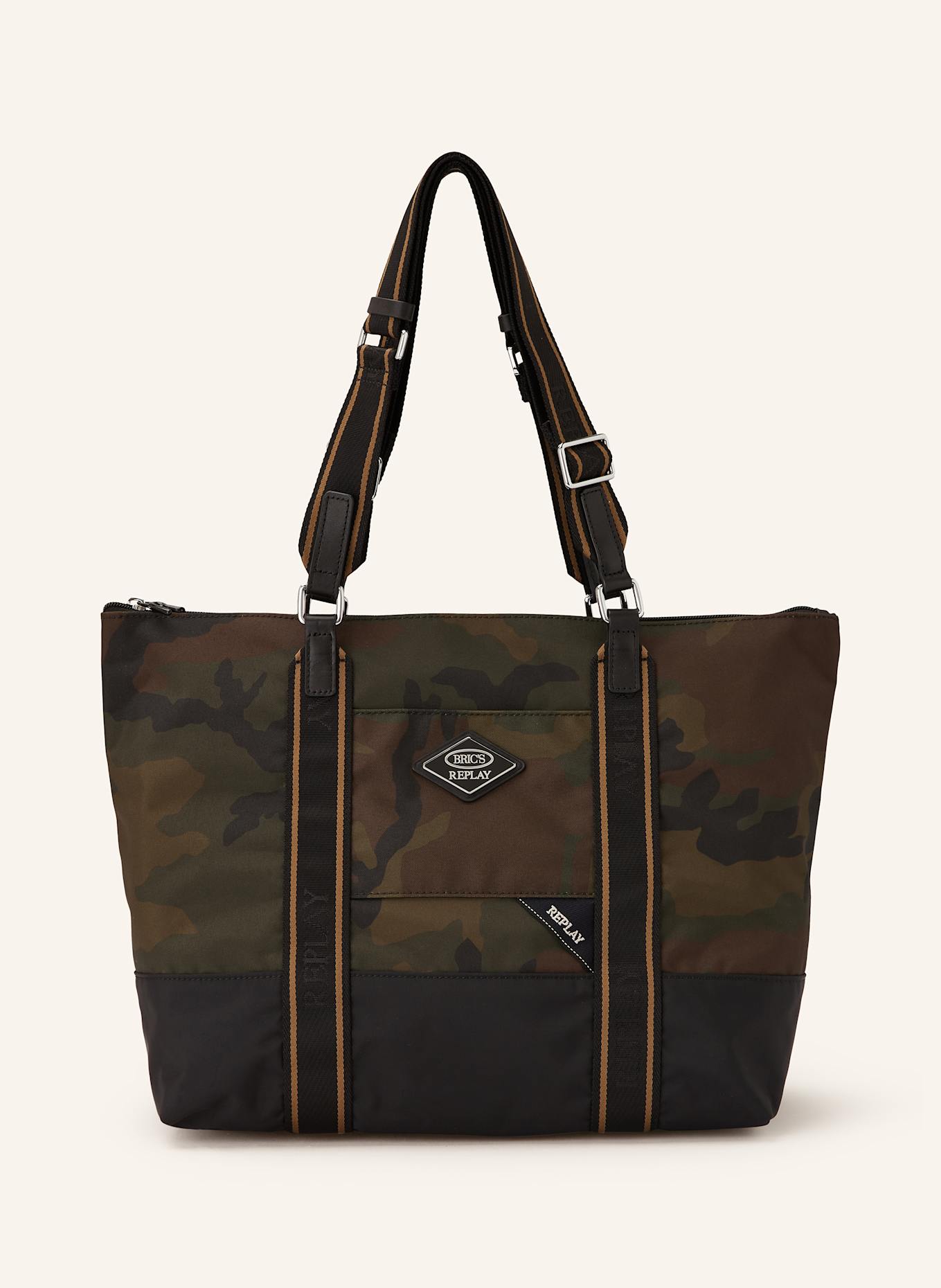 BRIC'S Shopper REPLAY s pouzdrem: KHAKI