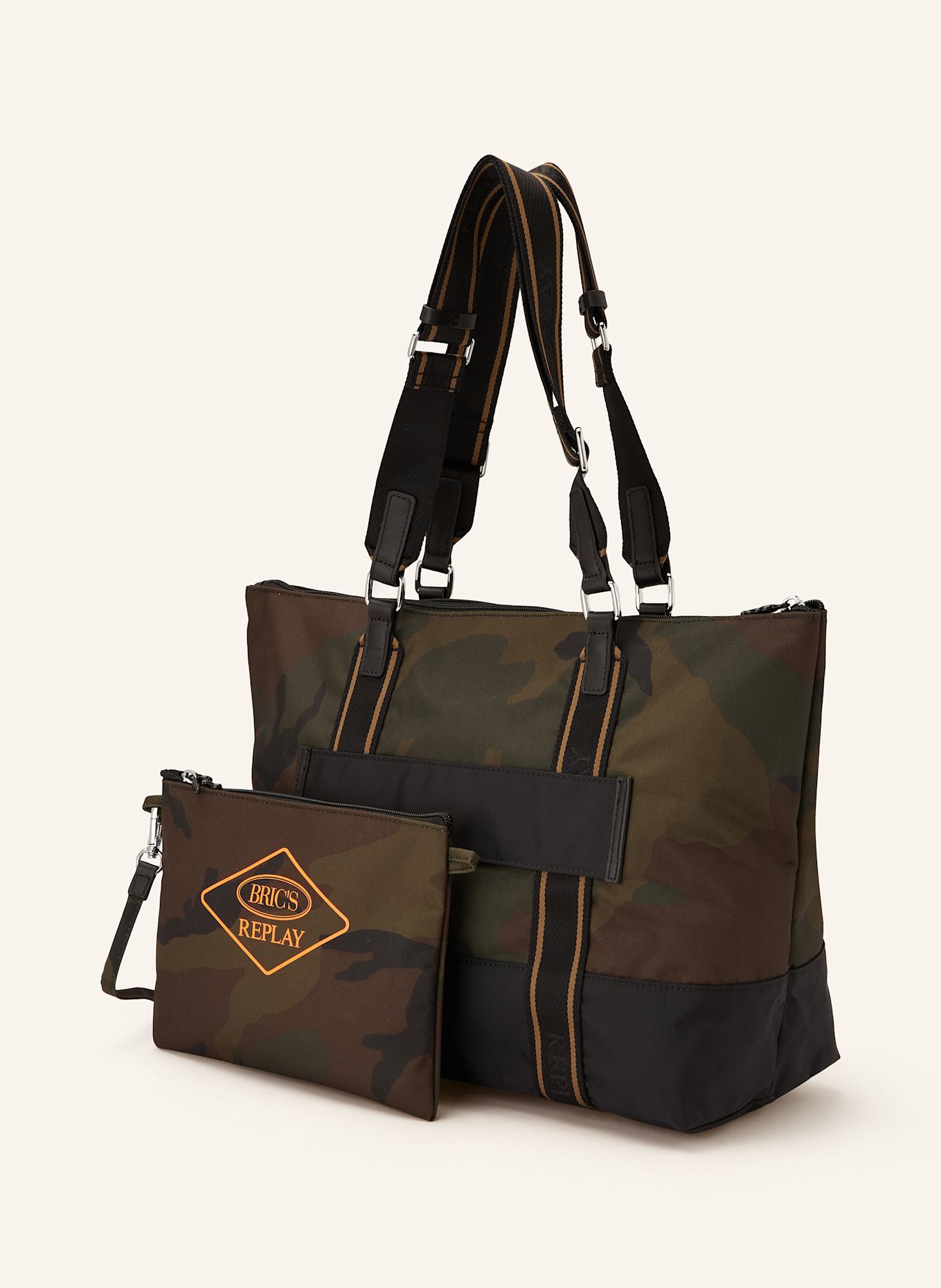BRIC'S Shopper REPLAY s pouzdrem: KHAKI