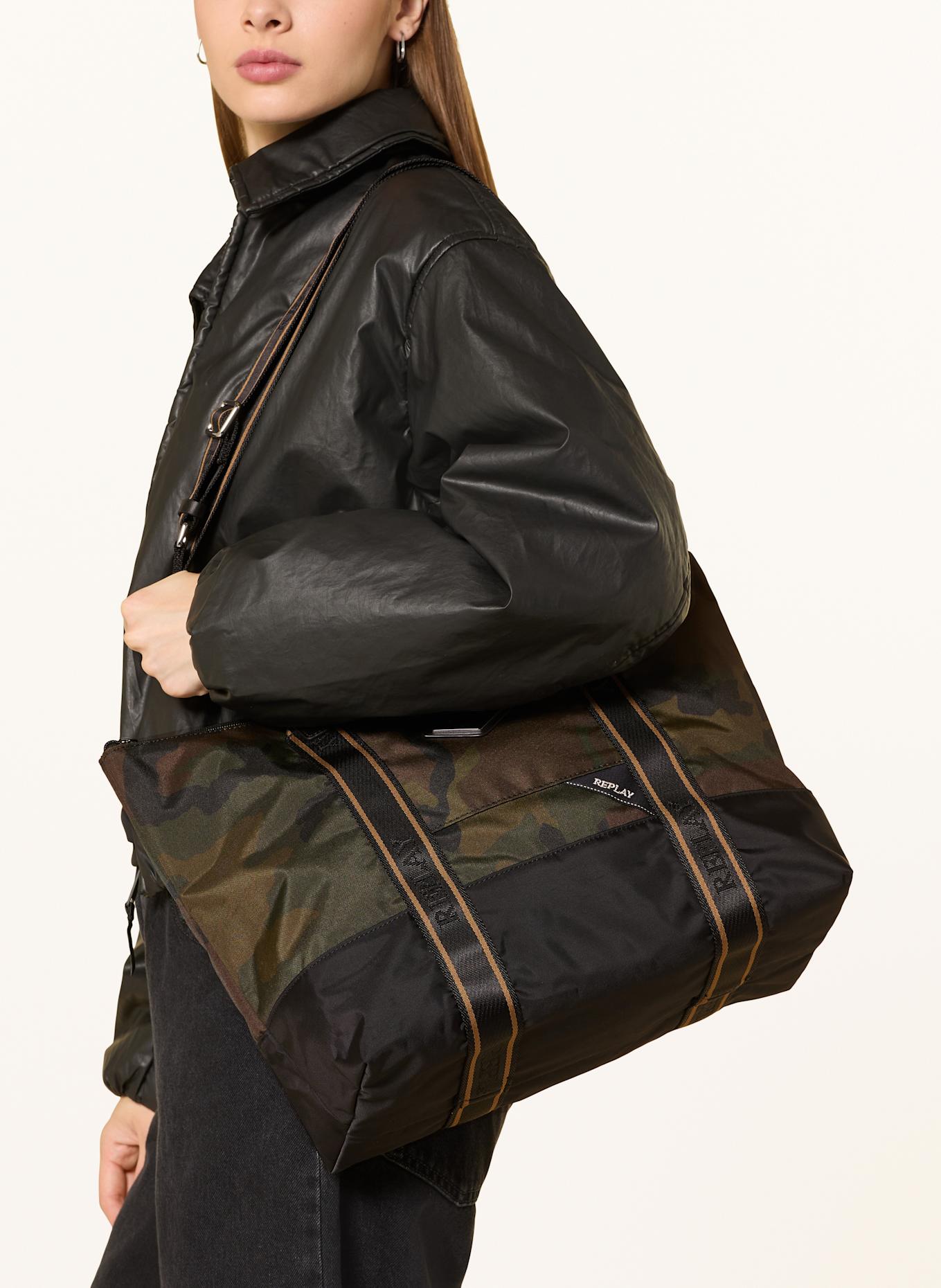 BRIC'S Shopper REPLAY s pouzdrem: KHAKI