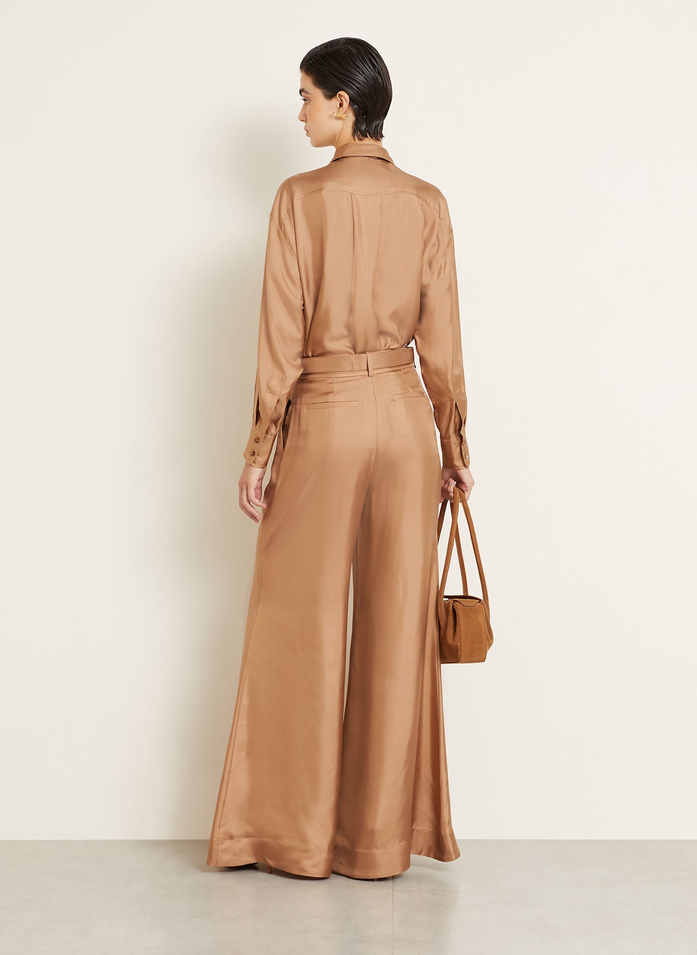 ZIMMERMANN Seidenhose: BRAUN