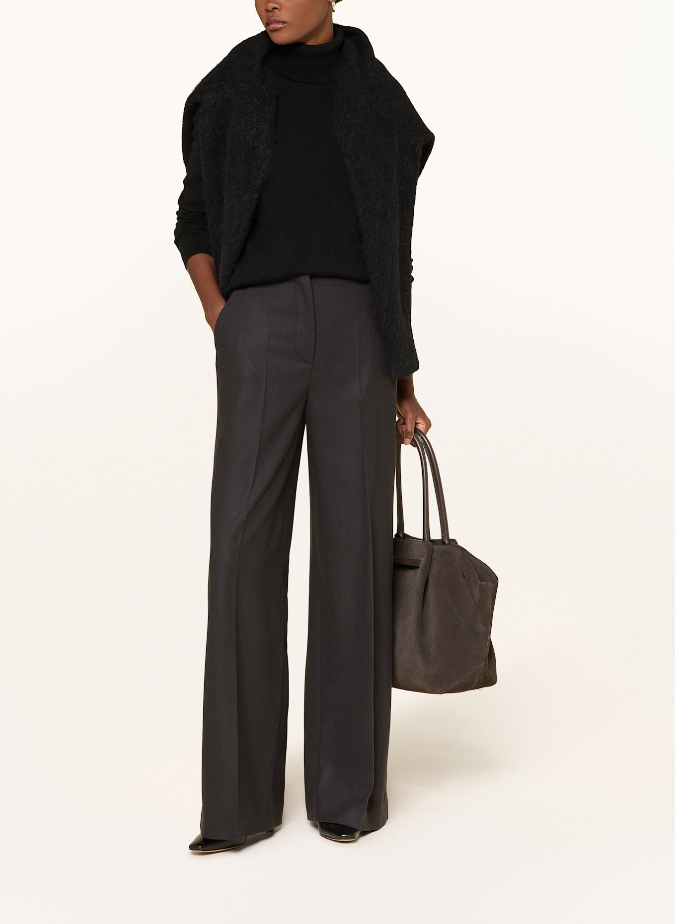 JOSEPH Wide Leg Jeans ALANA: DUNKELGRAU