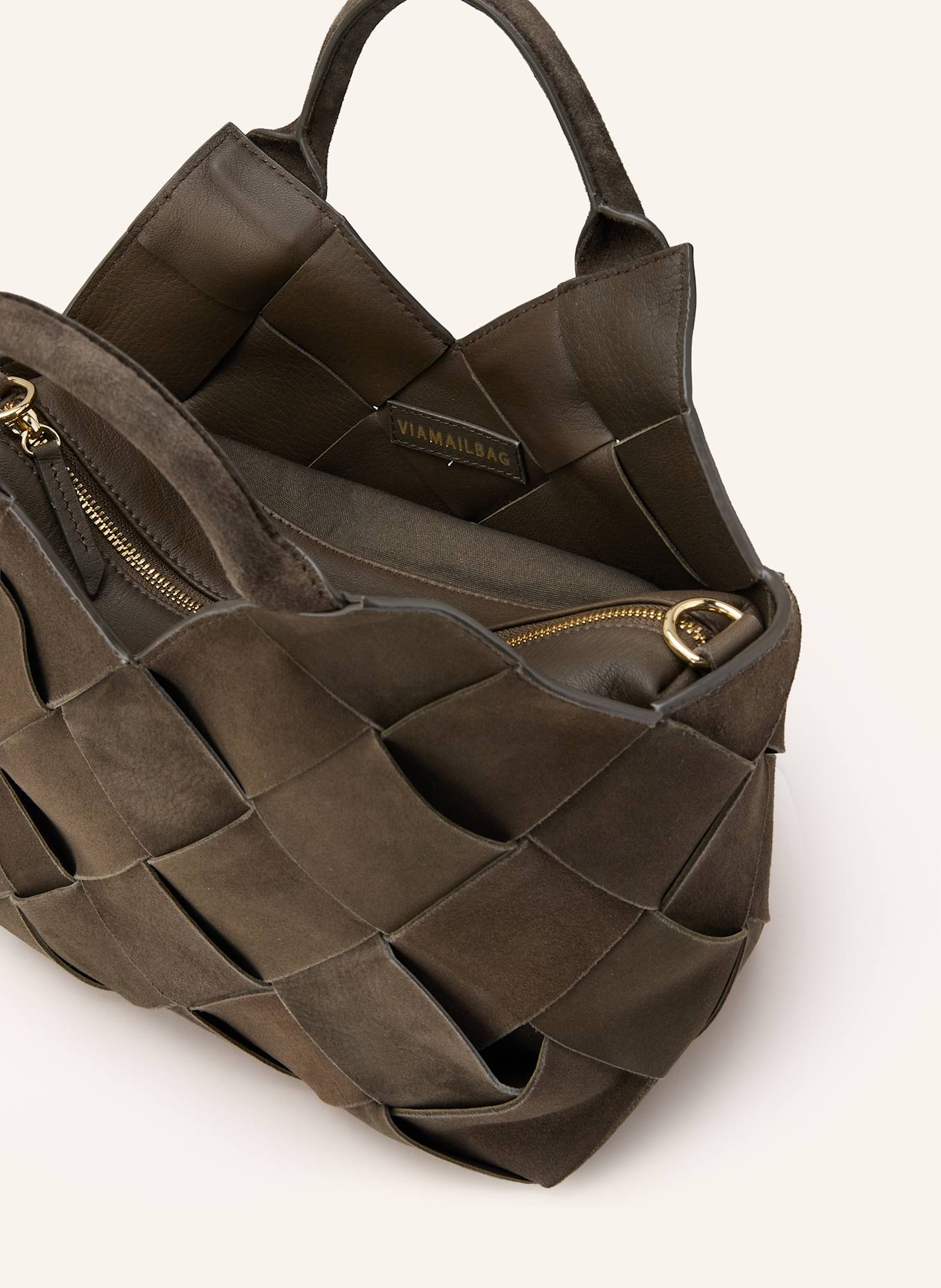 ViaMailBag BENNY MADRAS handbag: KHAKI