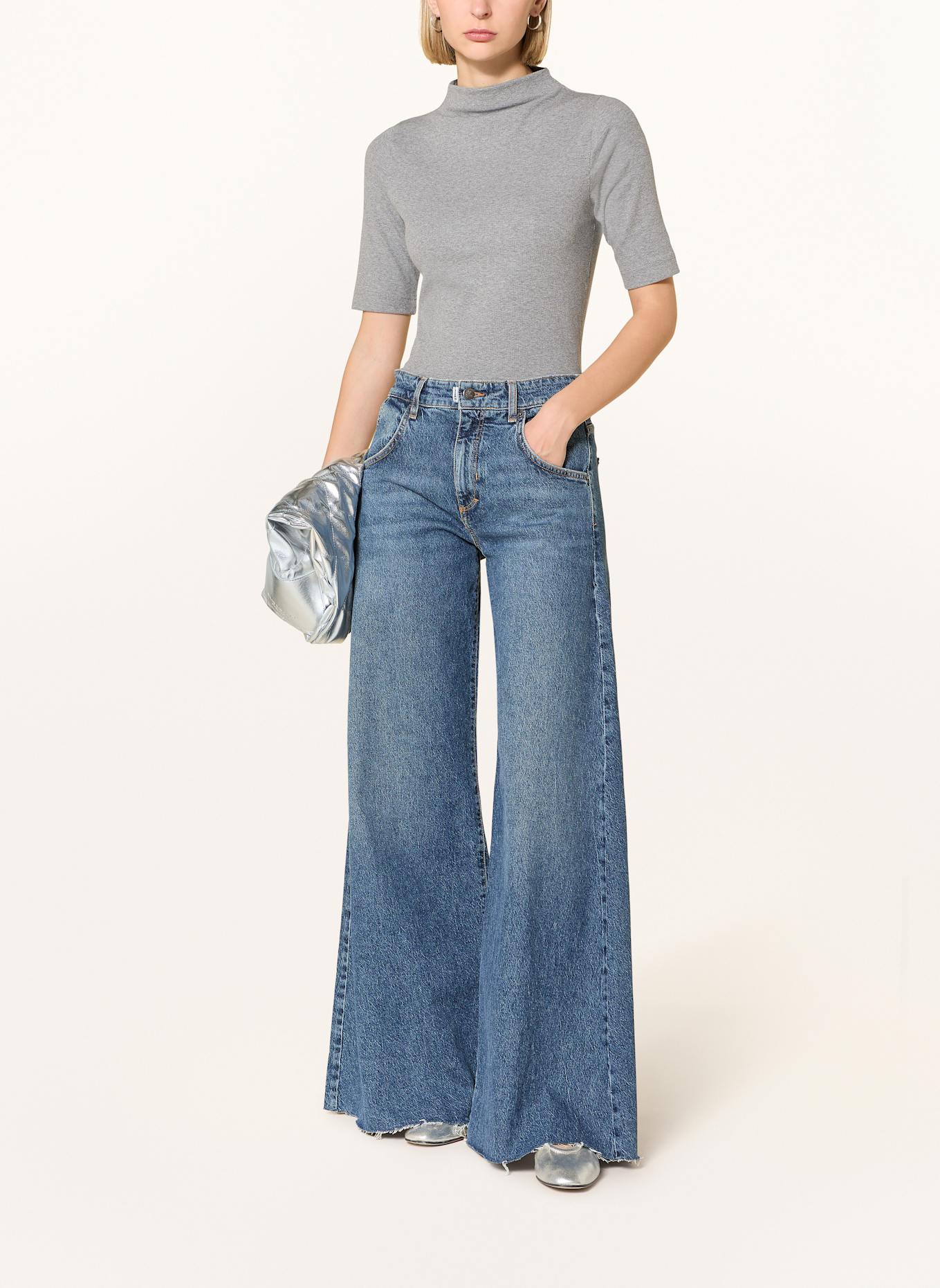 ZAÍDA Shirt mit 3/4-Arm: GRAU