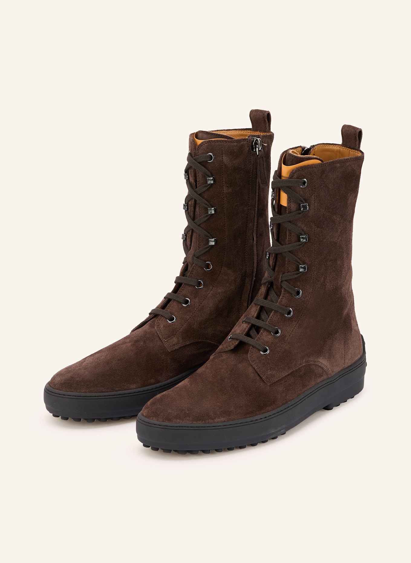 TOD'S Lace-up boots: DARK BROWN