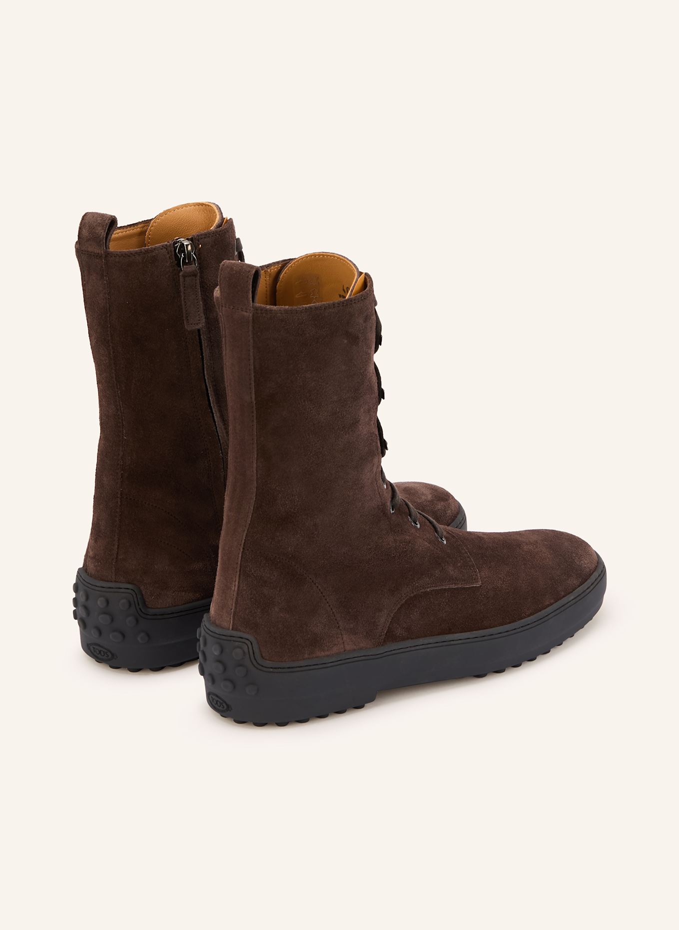 TOD'S Lace-up boots: DARK BROWN