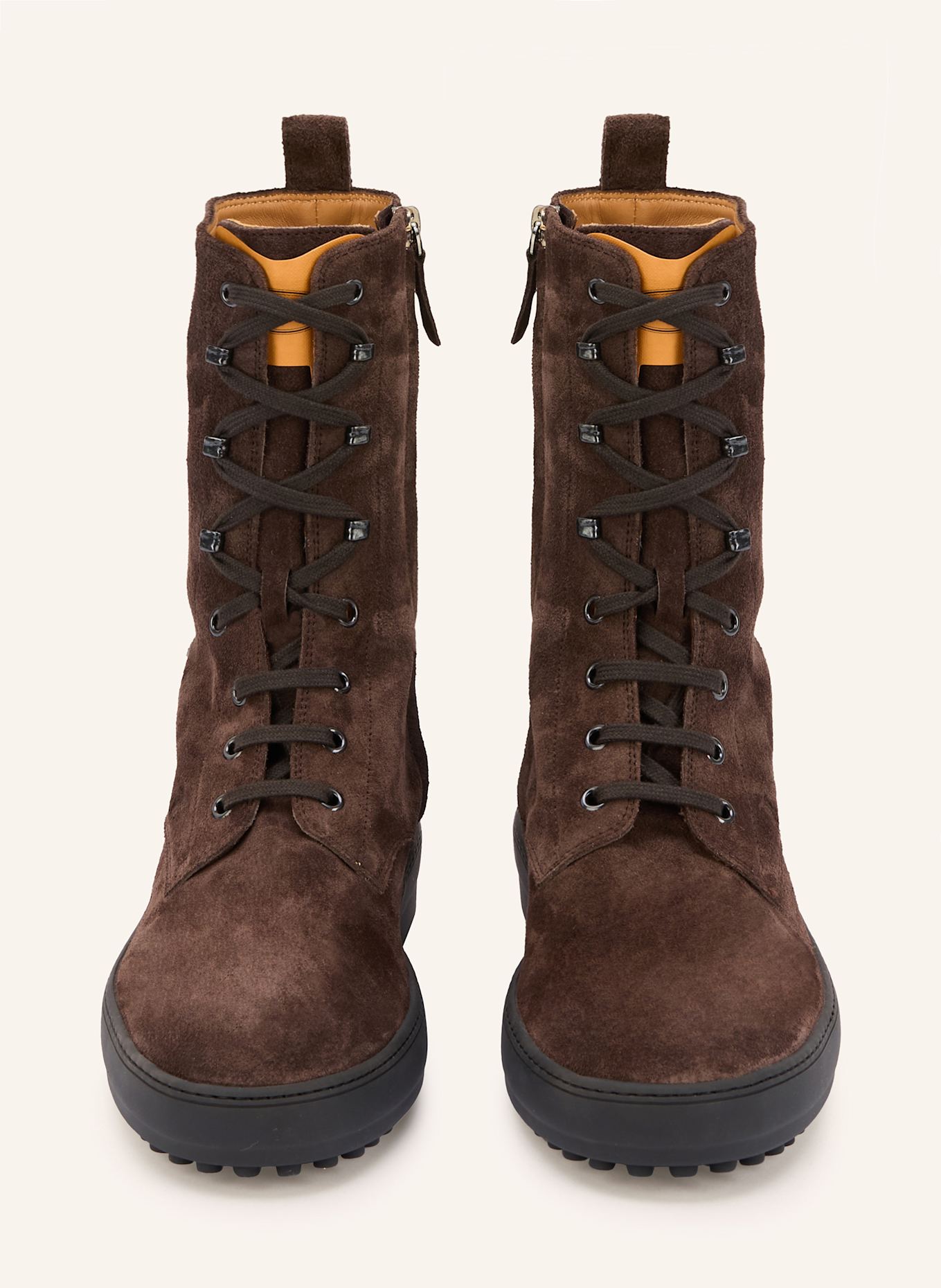 TOD'S Lace-up boots: DARK BROWN